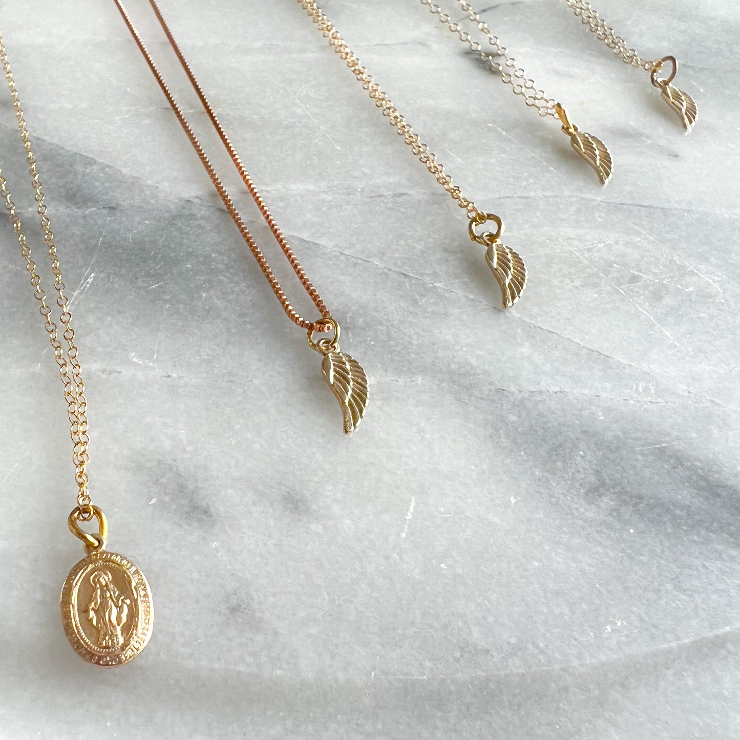 Angelwing 14K Necklace - Bellestyle
