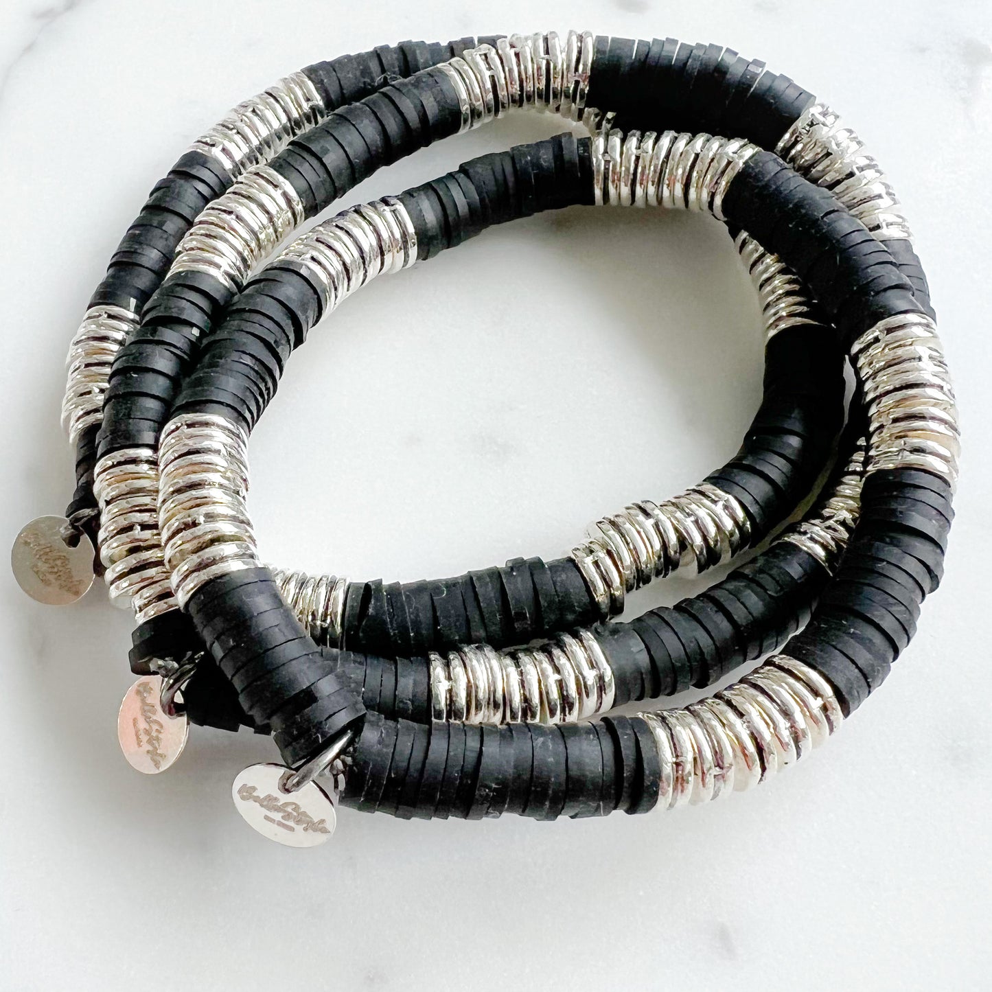 Yin Yang Black White Friendship Bracelet - Bellestyle