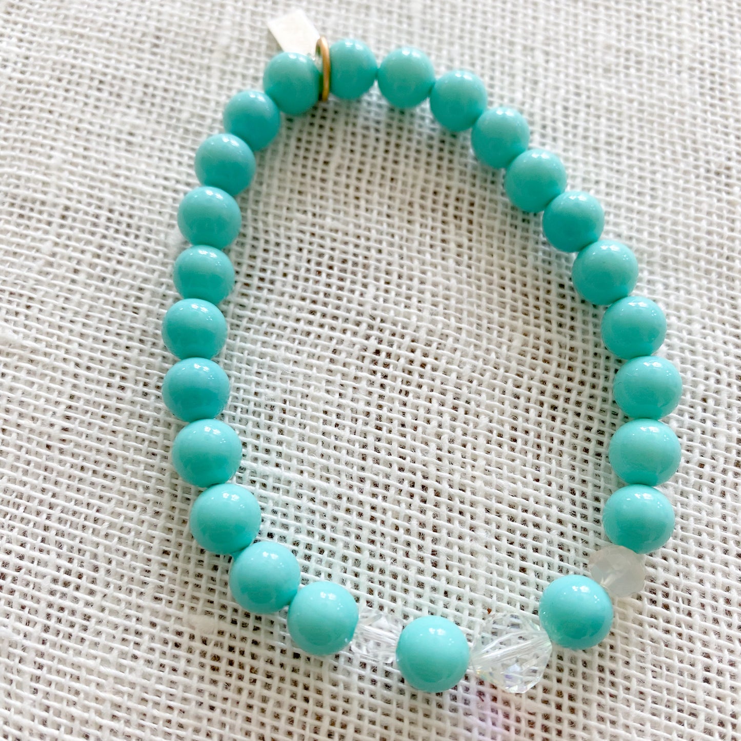 Vale Mother of Pearl Swarovski Crystal Bracelet - Bellestyle