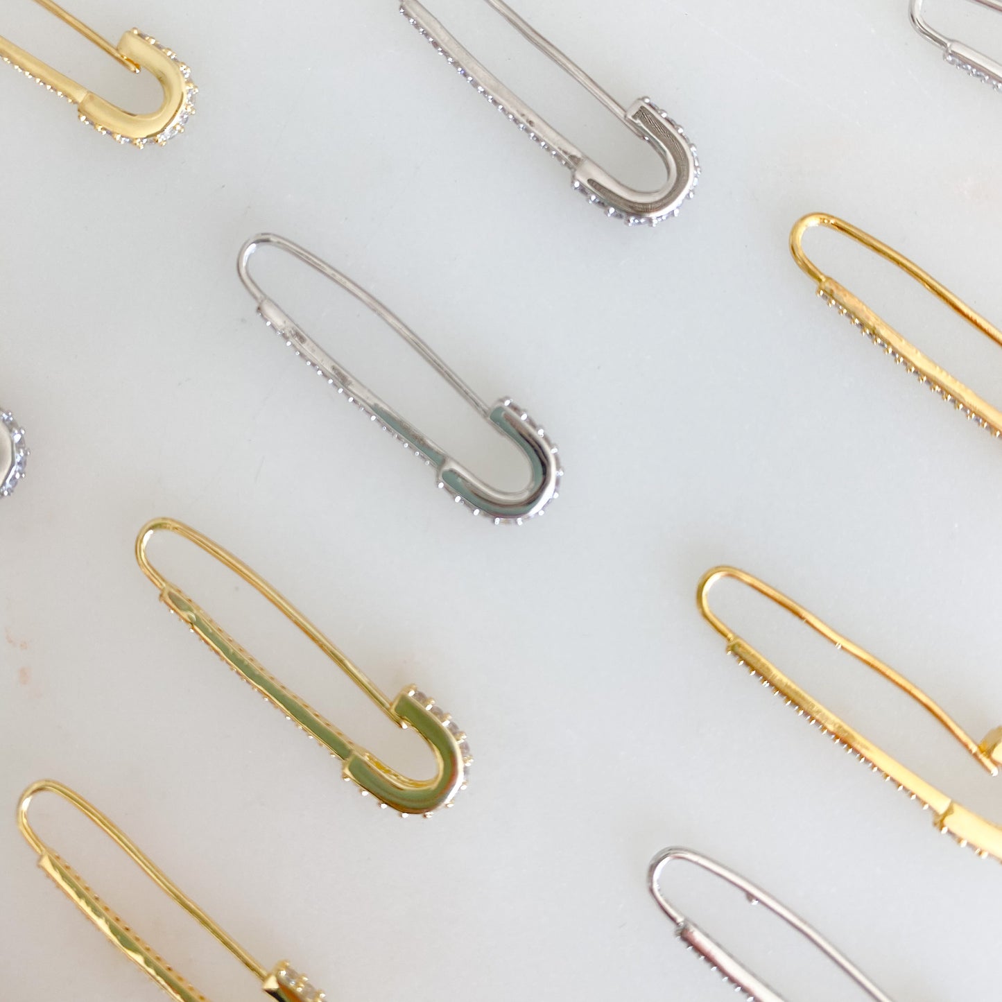 Safety Pin Earrings - BelleStyle