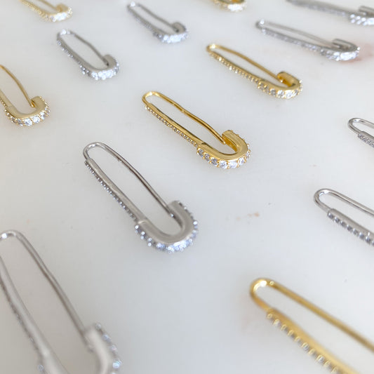 Safety Pin Earrings - BelleStyle