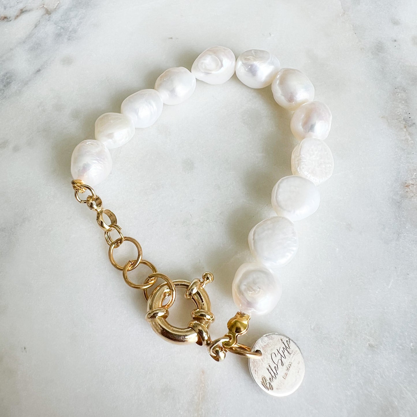 Merci Freshwater Pearl Gold bracelet