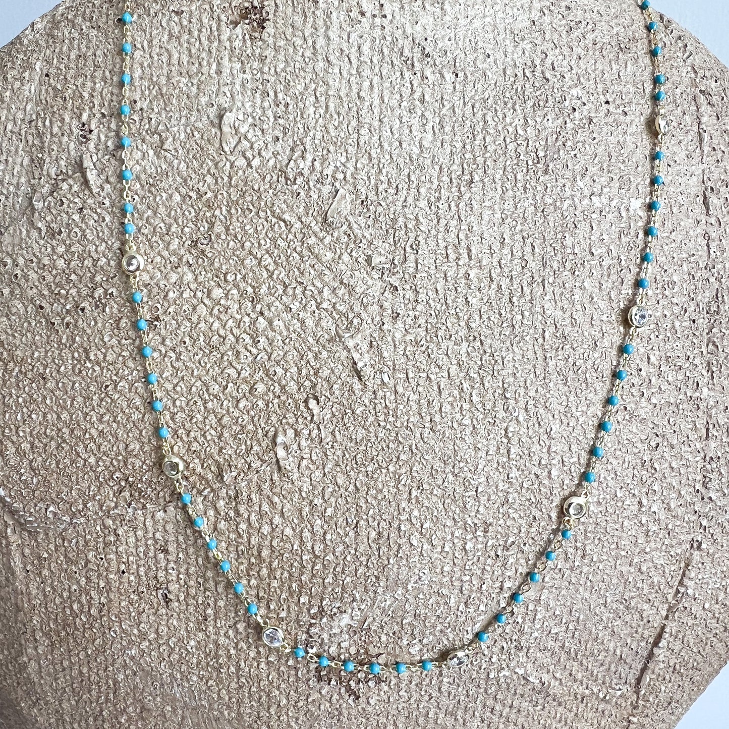 Charlie Color Beaded Chain Necklace