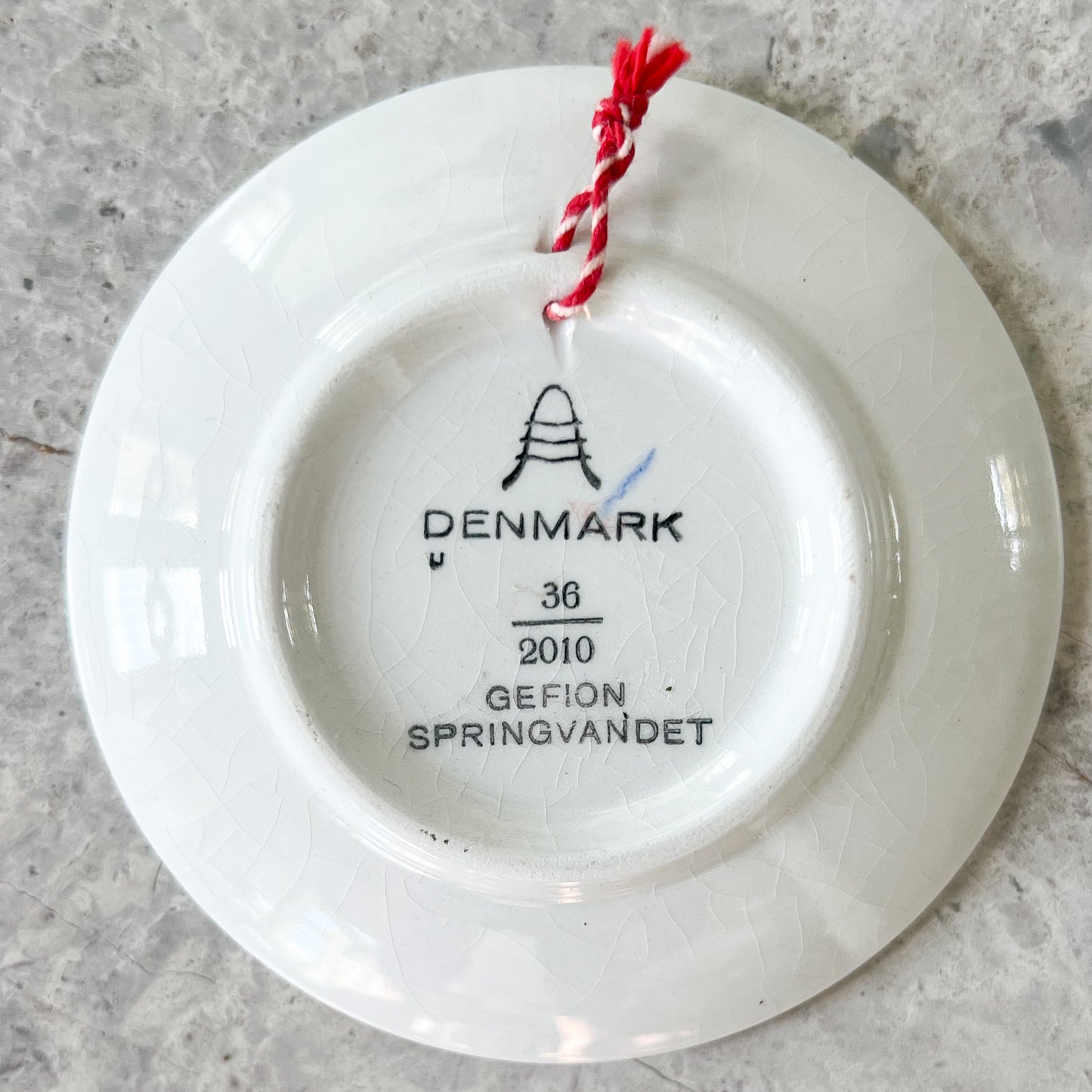 Vintage Denmark Blue Mini Ring Plate
