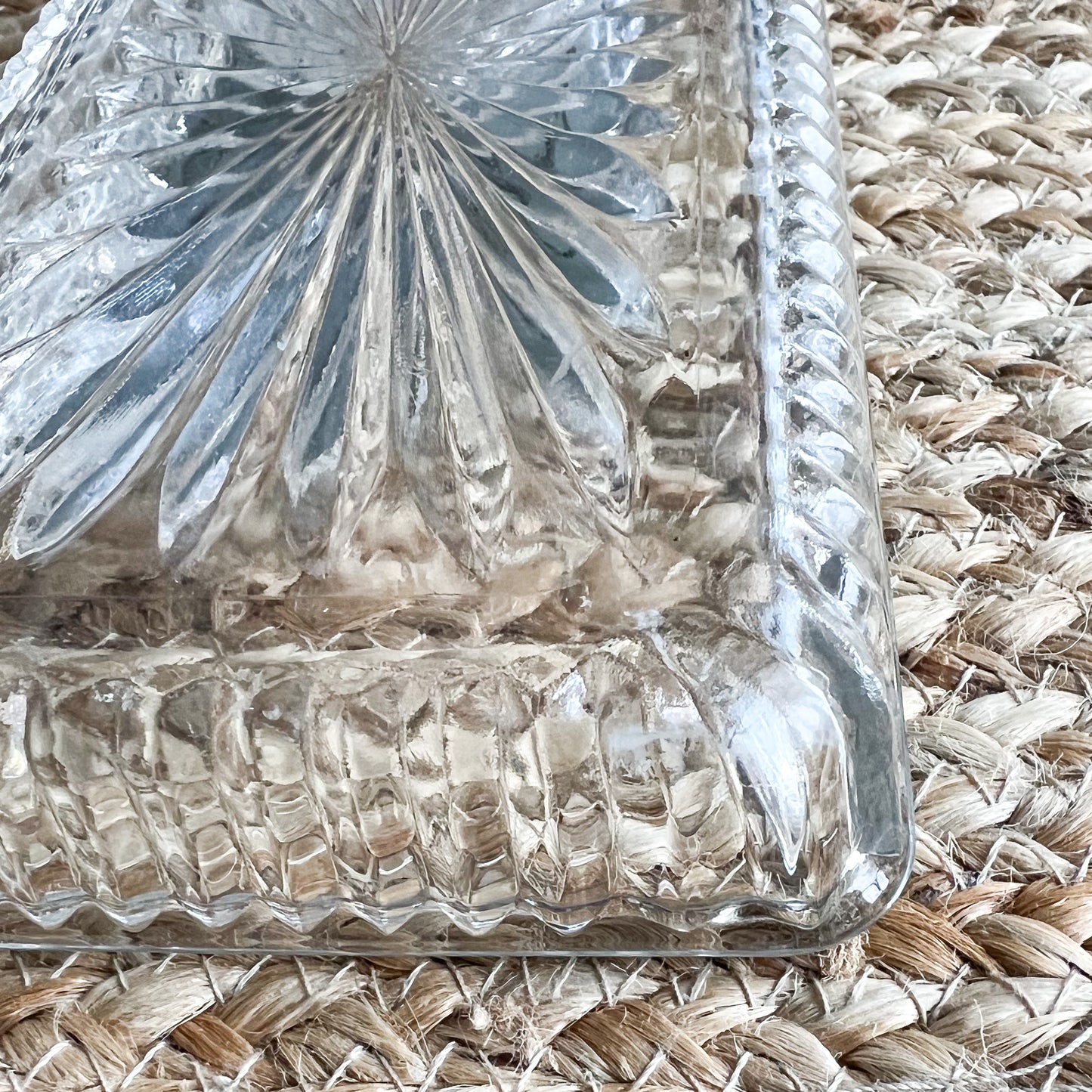 Ridgeway Vintage Crystal Jewelry Dish