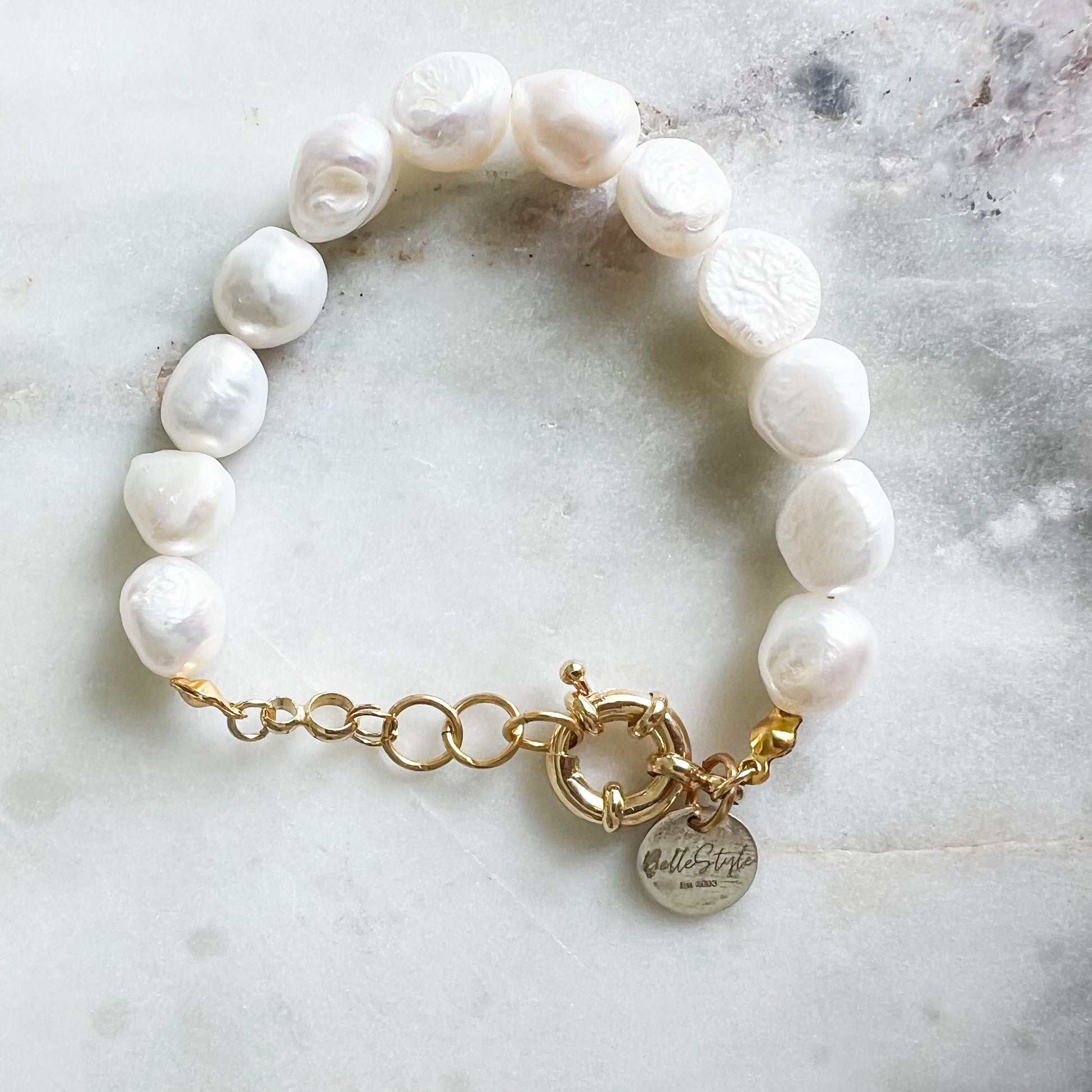 Merci Freshwater Pearl Gold bracelet