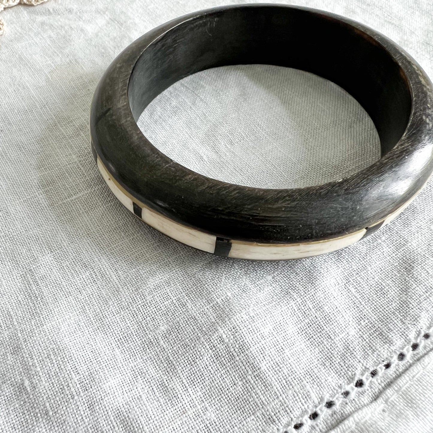 St. Cloud Vintage Rosewood Bone Inlay Bracelet