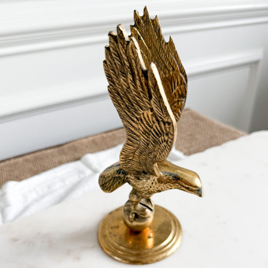 BelleStyle Vintage Brass Flying Eagle Statue