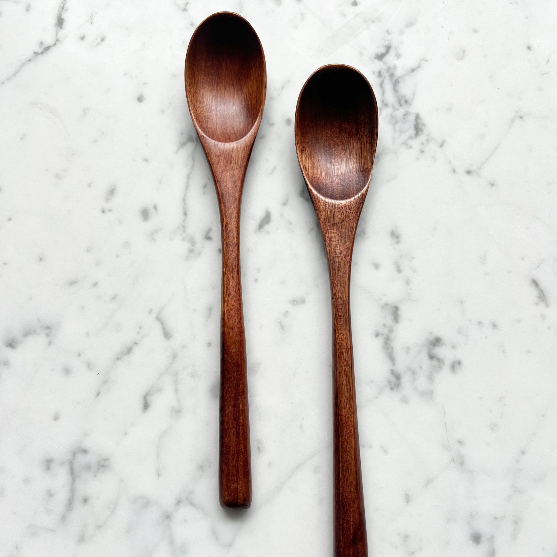 Japanese Style Wood Serving Spoons Set of 2