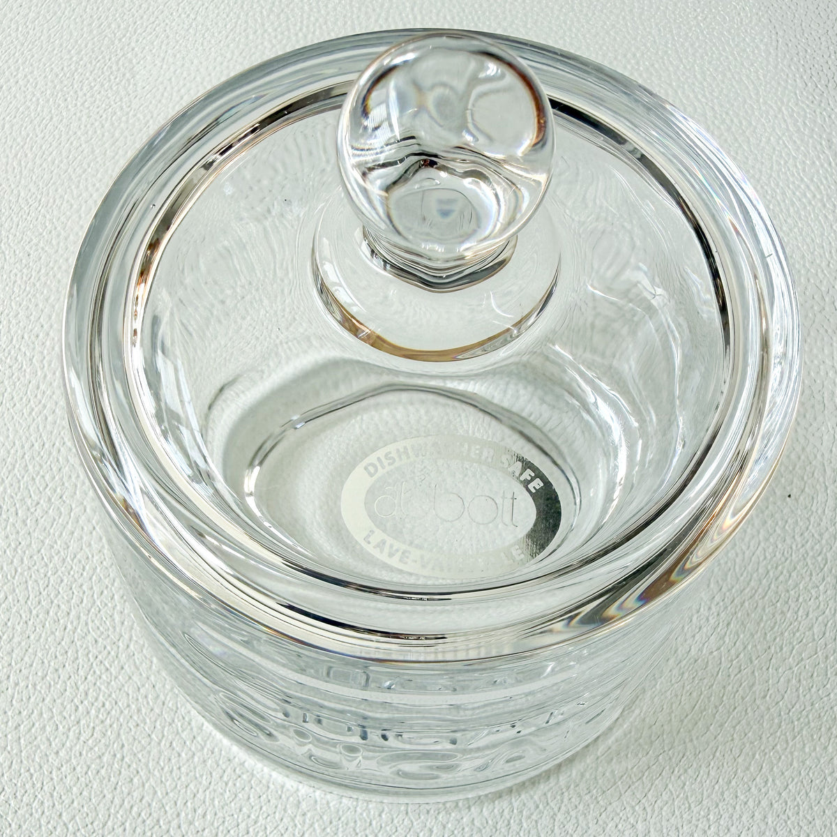 Rogan Thick Glass Abbott Sugar Jar with Lid - BelleStyle