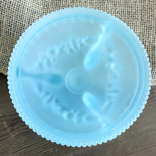 Bluegrass Vintage Frosted Glass Jewelry Bowl