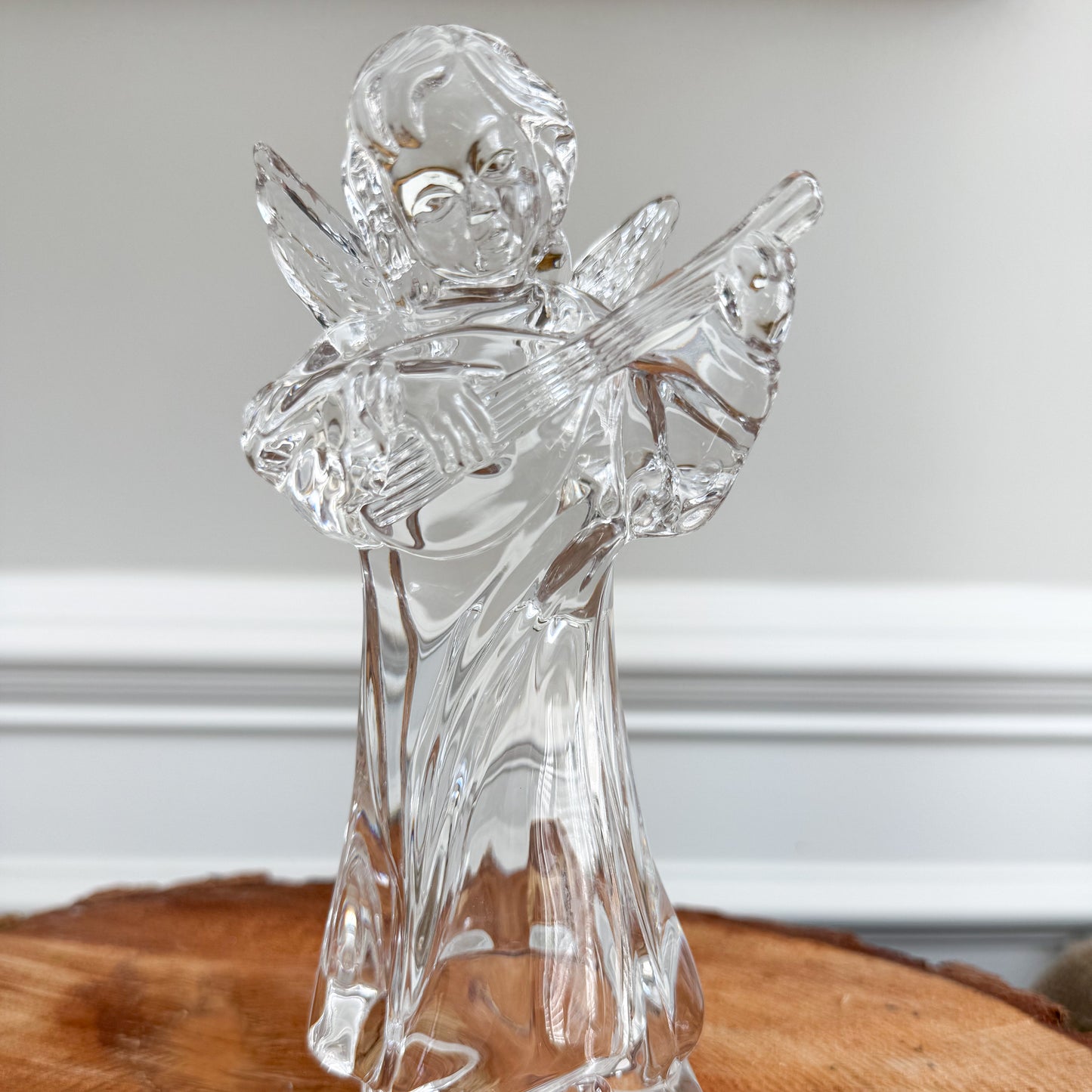 Herald Angel Vintage Mikasa Crystal Figurine - BelleStyle