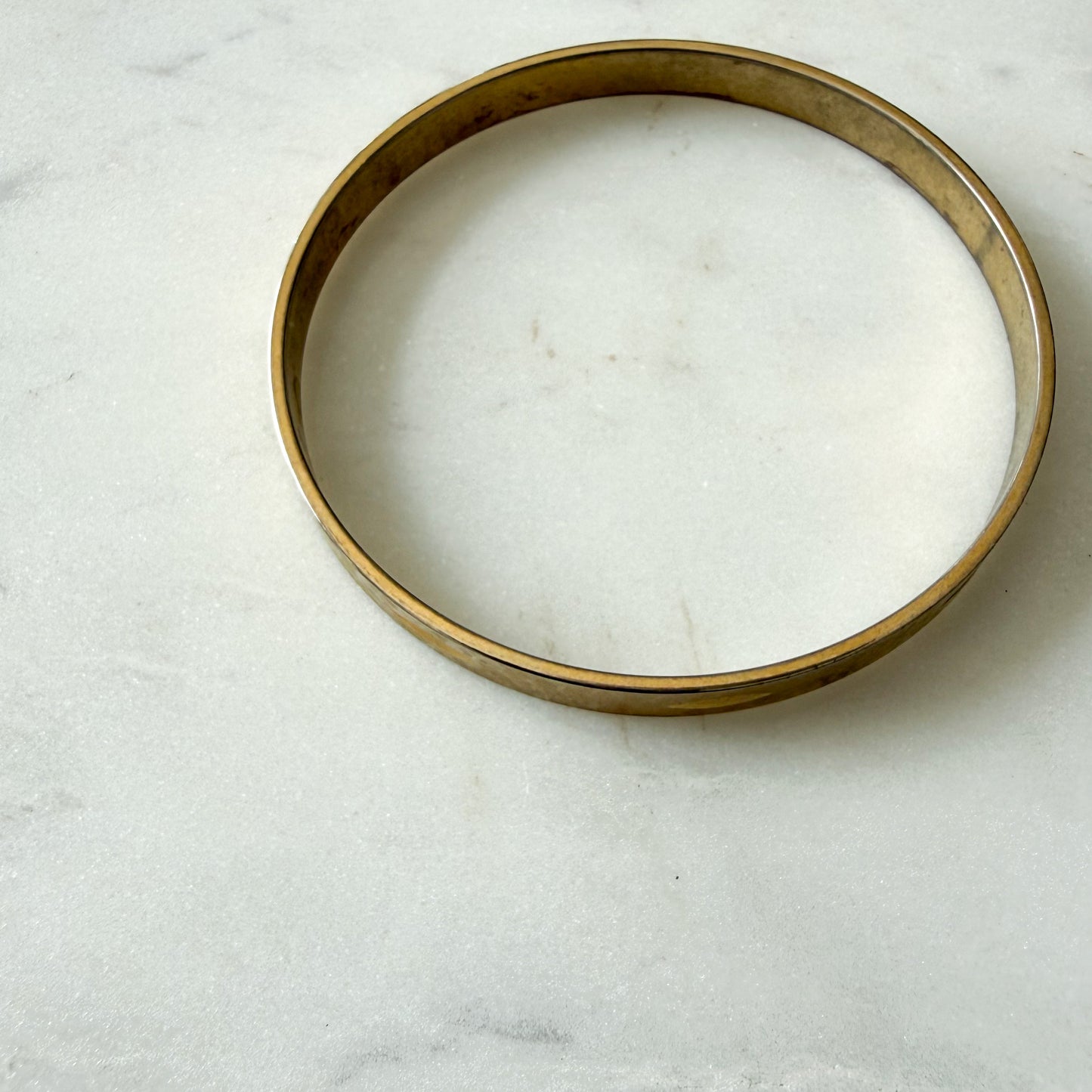 Beth Vintage Brass Bangle Bracelet