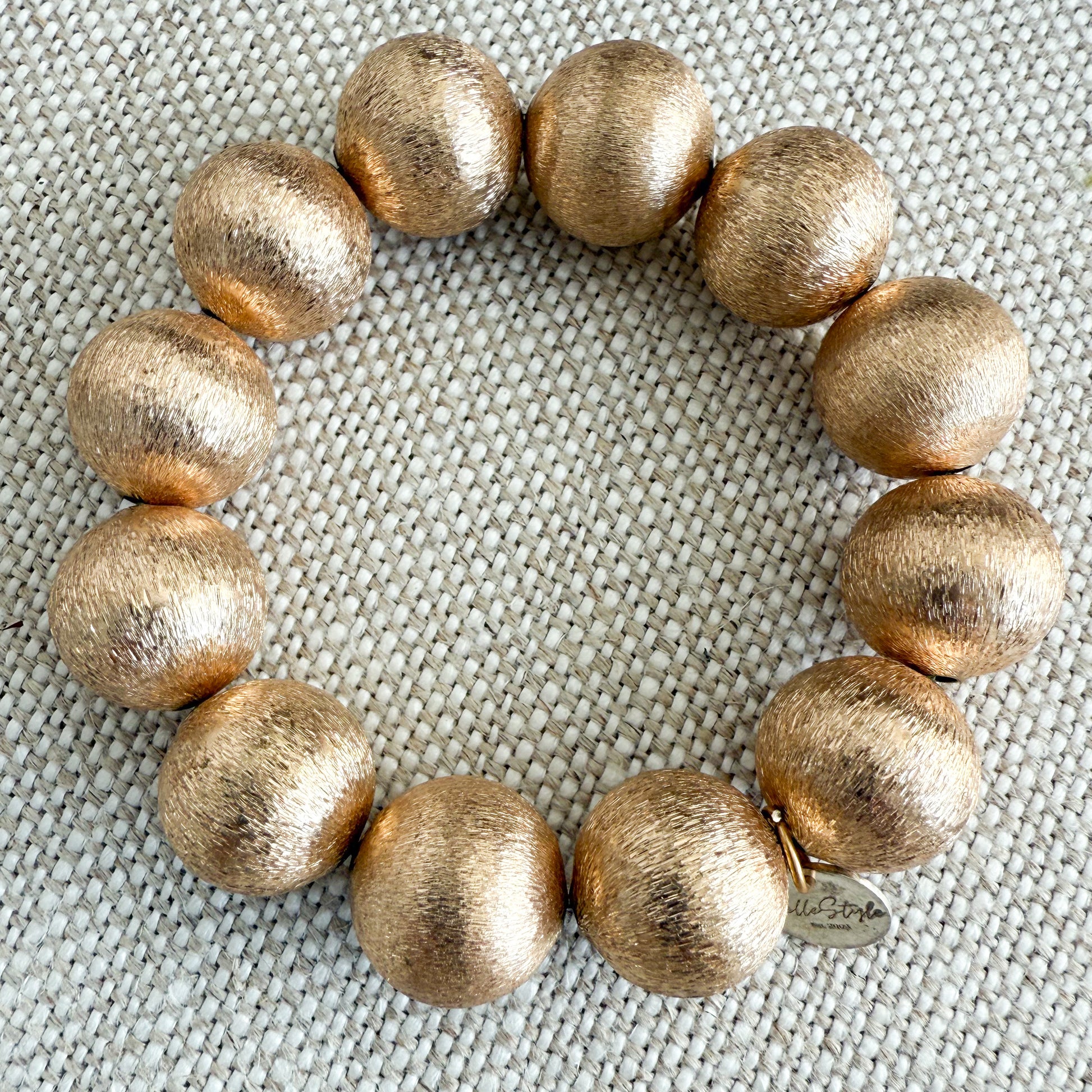 Benedict Vintage Gold Beaded Bracelet - BelleStyle