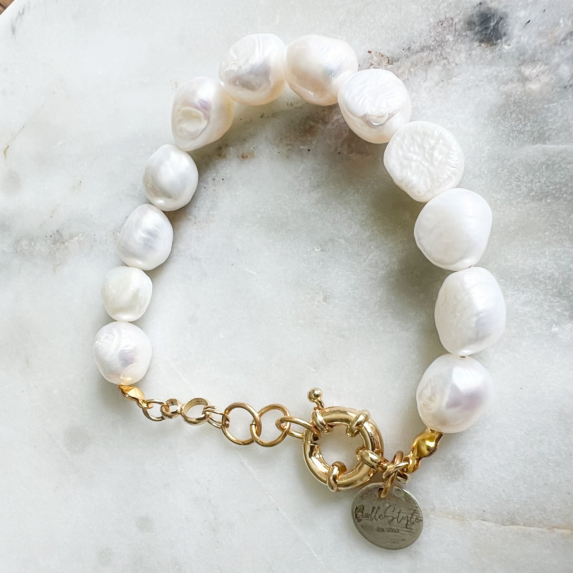 Merci Freshwater Pearl Gold bracelet