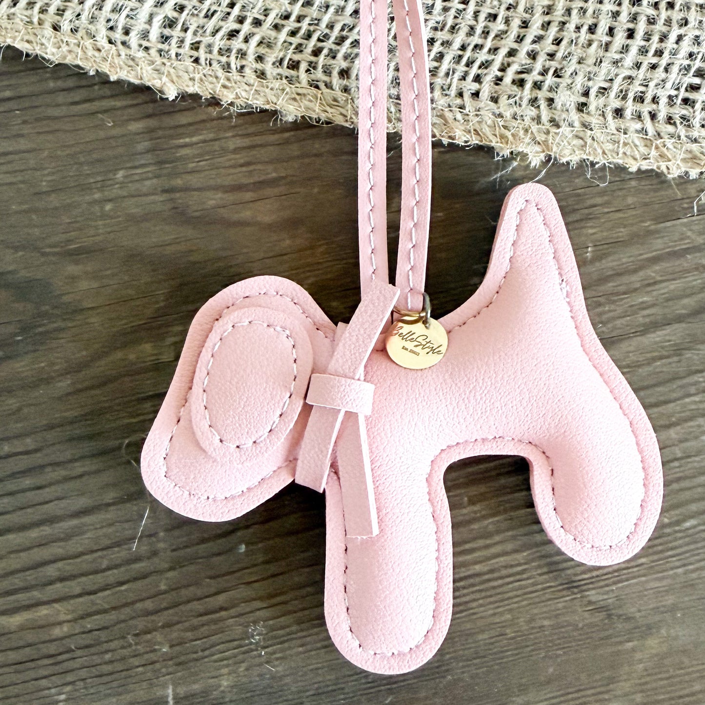 Poppy Faux Leather Dog Bag Charm - BelleStyle