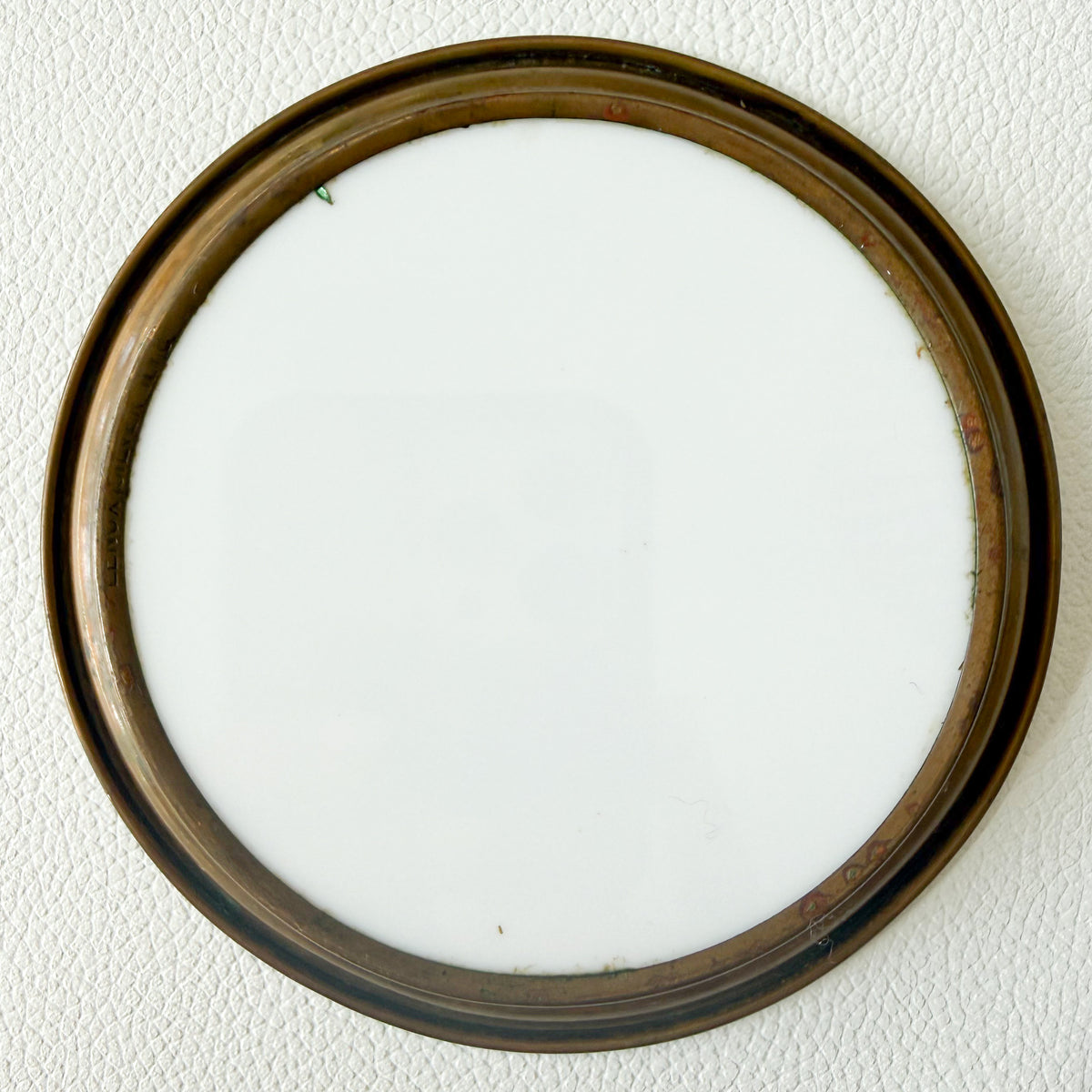 Ruffled Goose by Artist Lynn Bogue Hunt Vintage Porcelain Brass Mini Ring Plate - BelleStyle