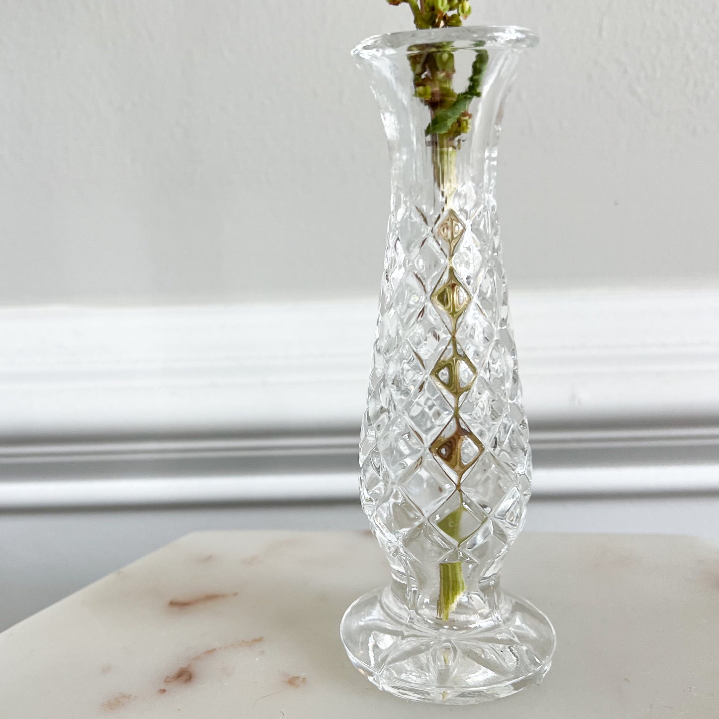 Vintage Mini Crystal Vase - BelleStyle