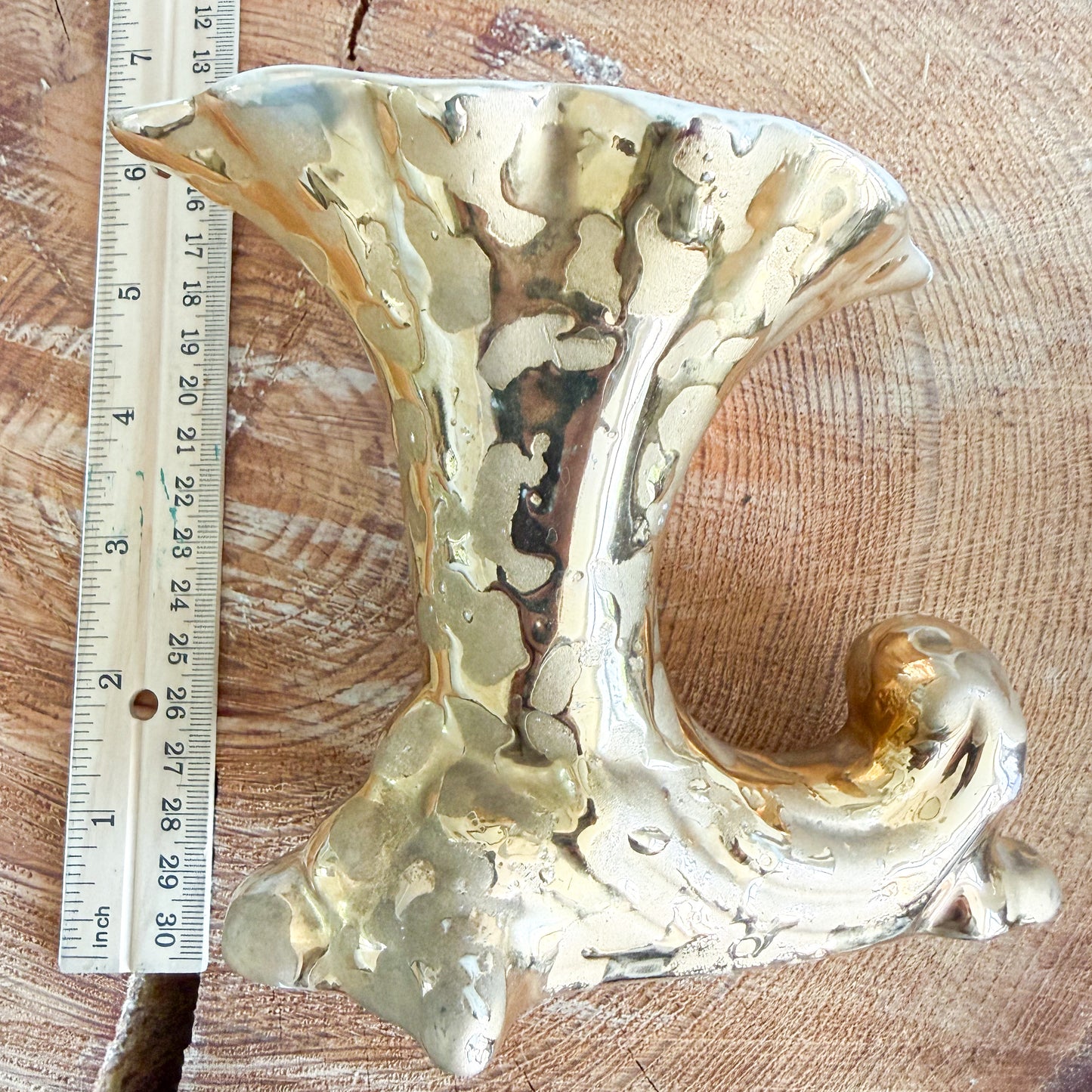 Mermaid Cup Vintage 24KT Gold MCM Vase