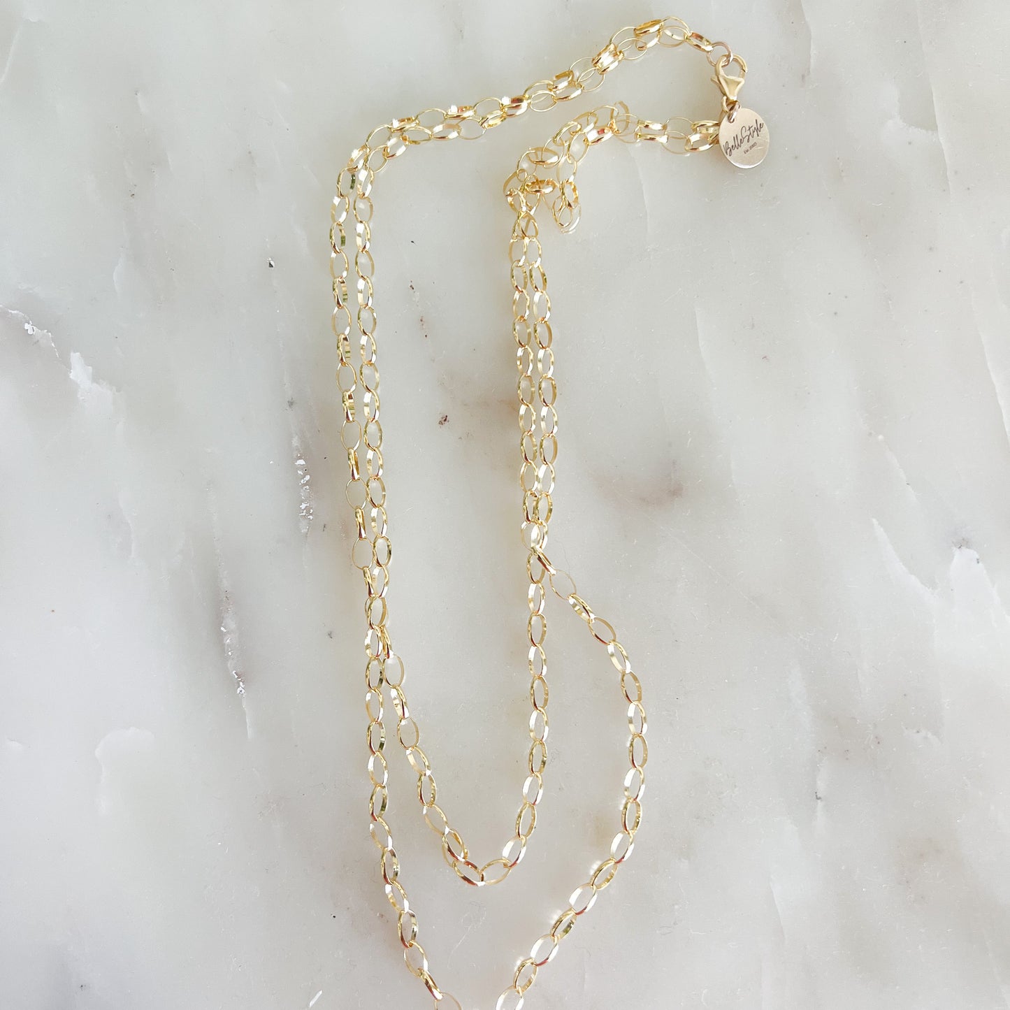 The Long Short 14/20 GF Double Chain Necklace