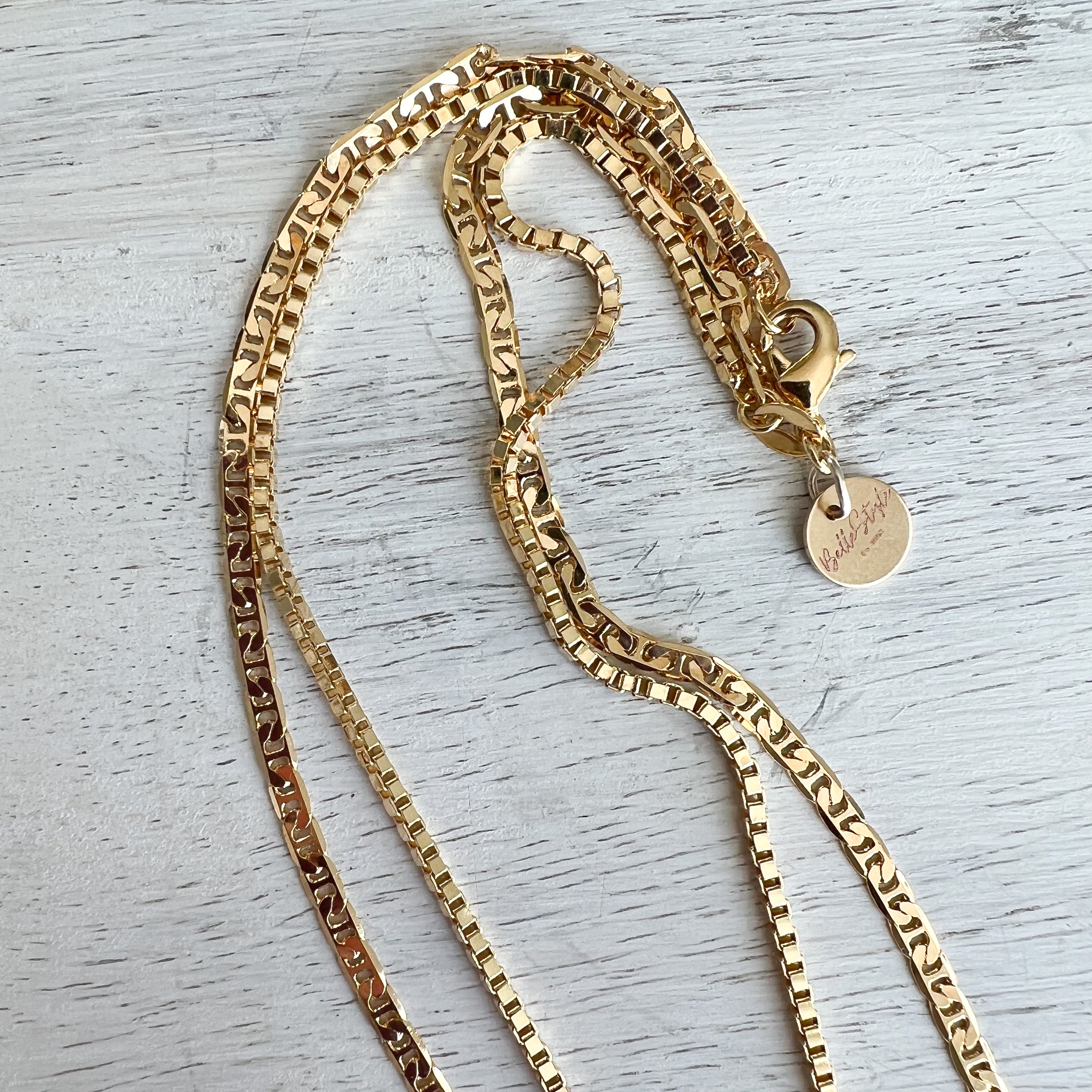 Fred Perry: Gold Double Chain Laurel Wreath Necklace | SSENSE