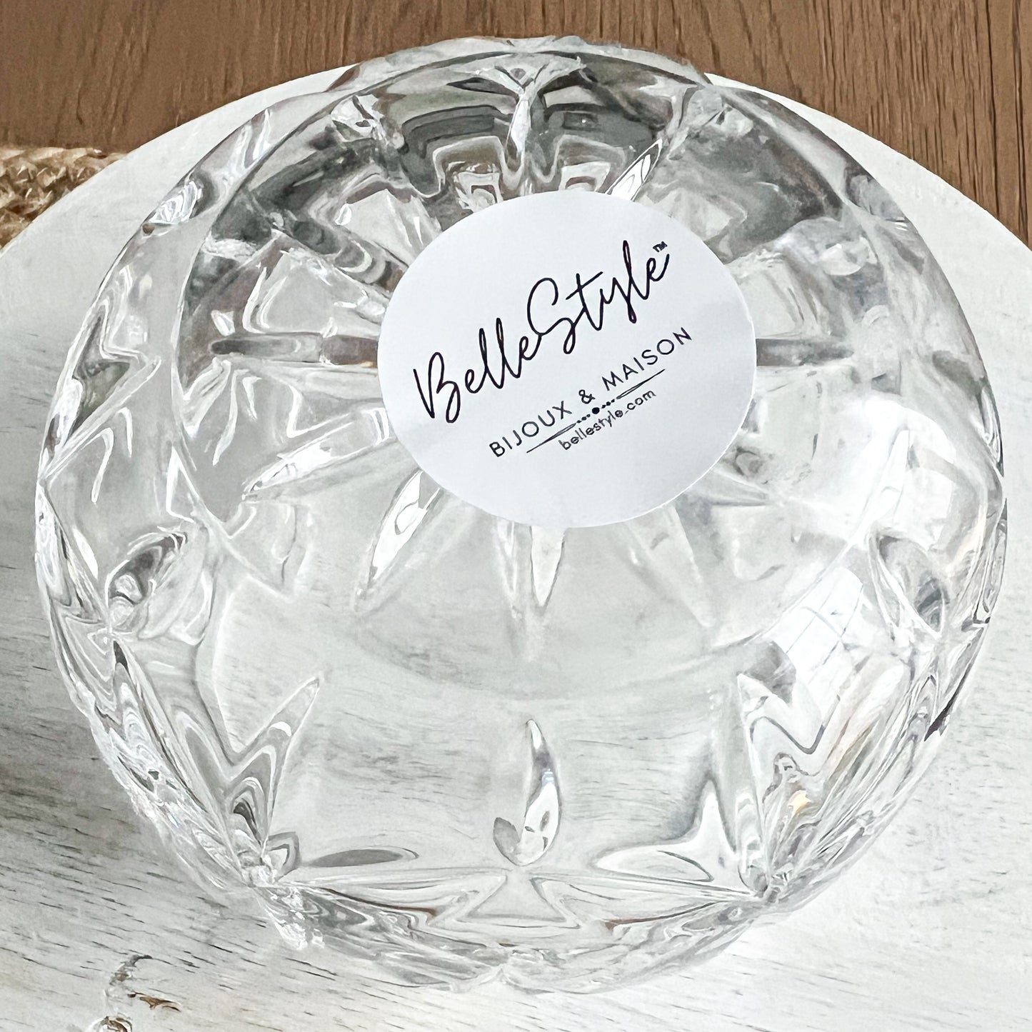 Willow Creek Vintage Crystal Jewelry Bowl