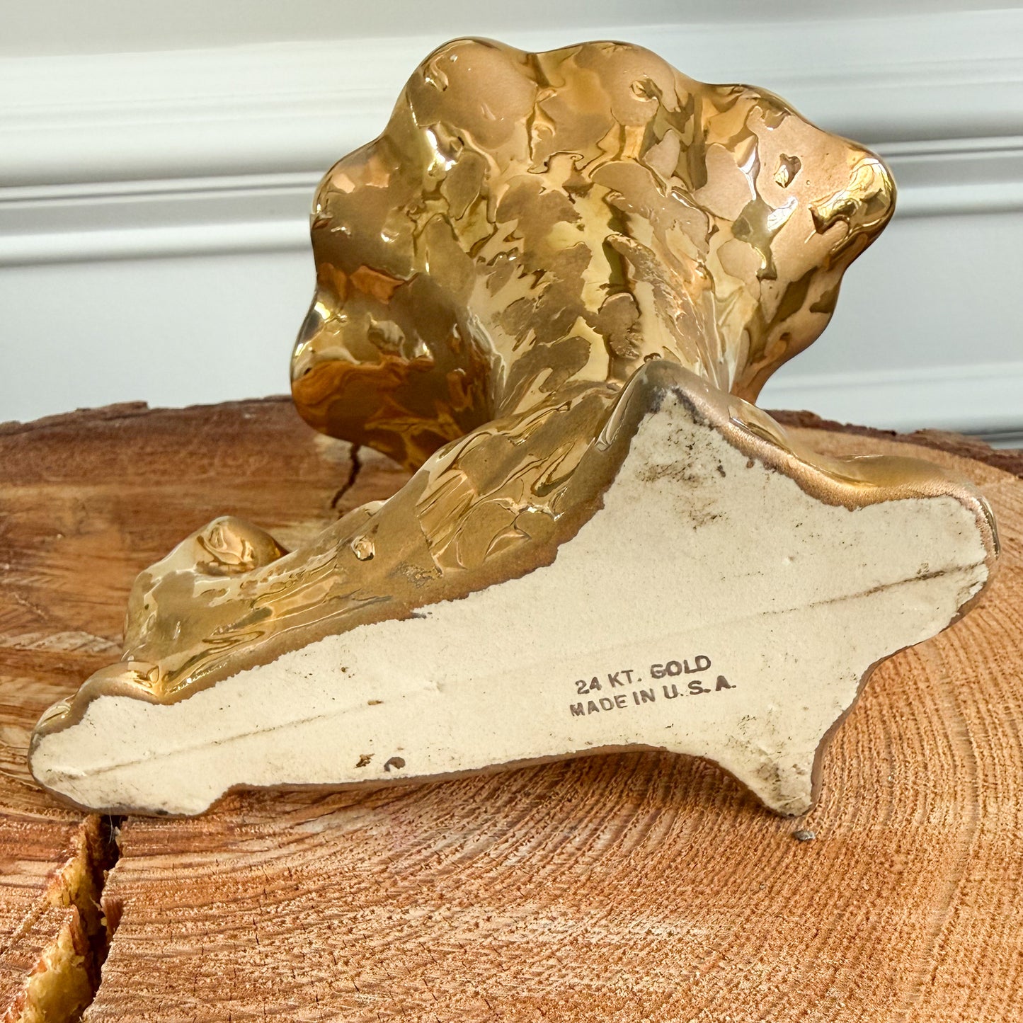 Mermaid Cup Vintage 24KT Gold MCM Vase