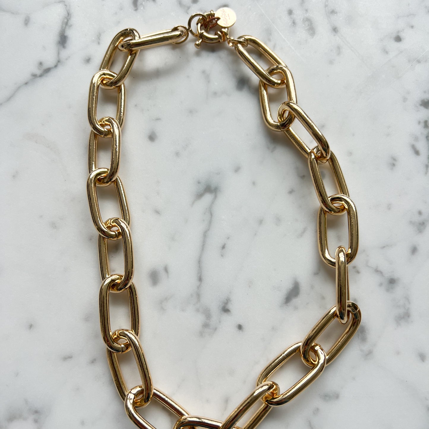 Jayne Thick Gold 18” Chain - BelleStyle