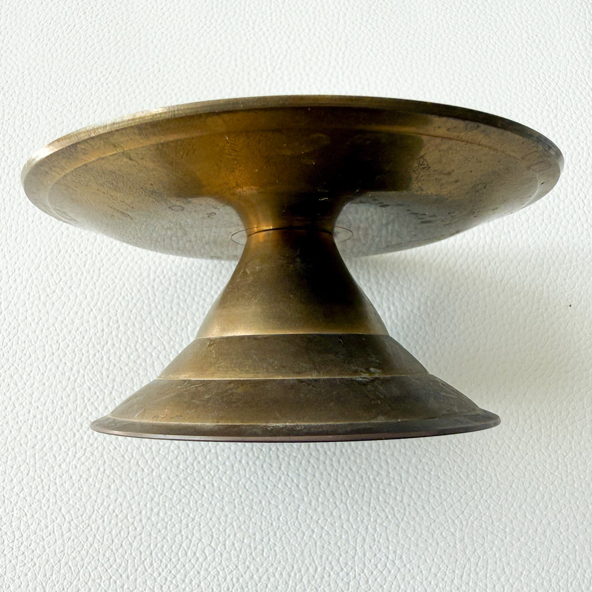 Sofia Vintage Patina Brass Candle Holder Base - BelleStyle