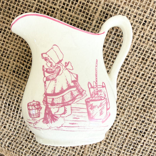Cinderella Hand Painted Porcelain Royal Crownford Ironstone Creamer