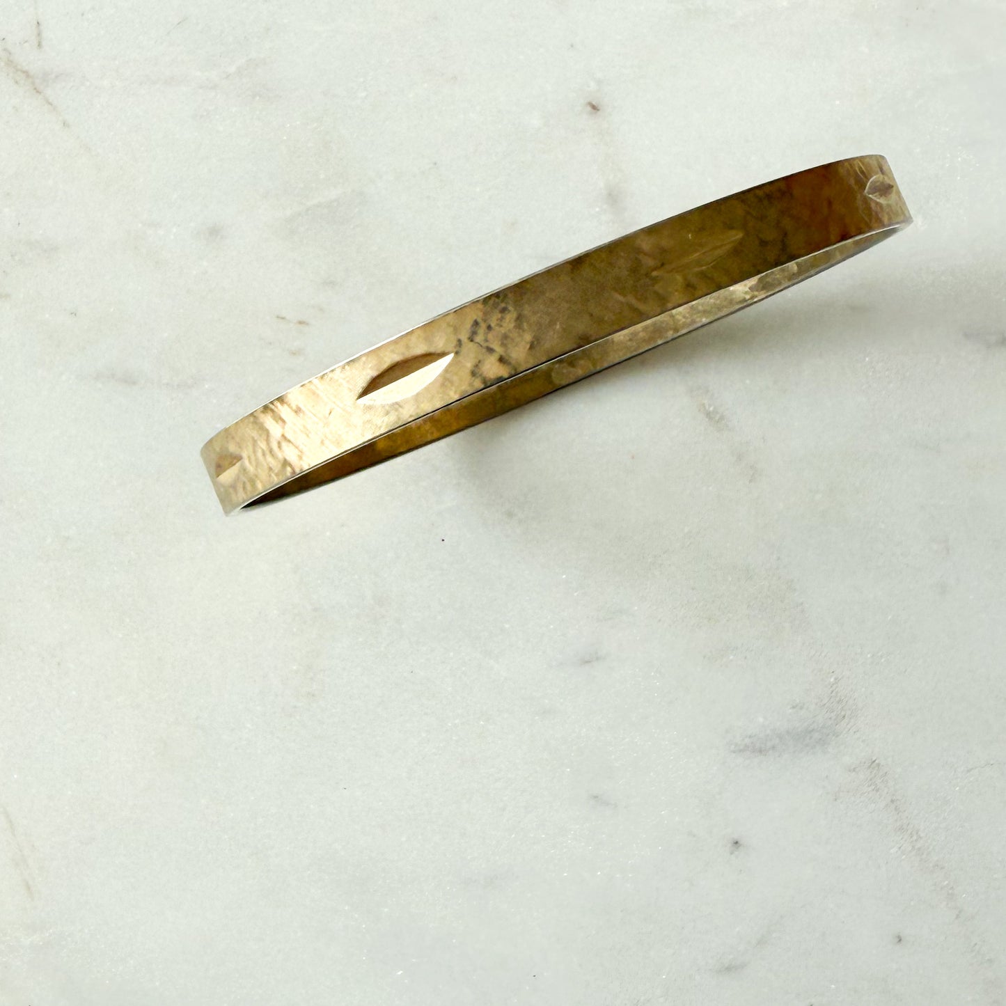Beth Vintage Brass Bangle Bracelet