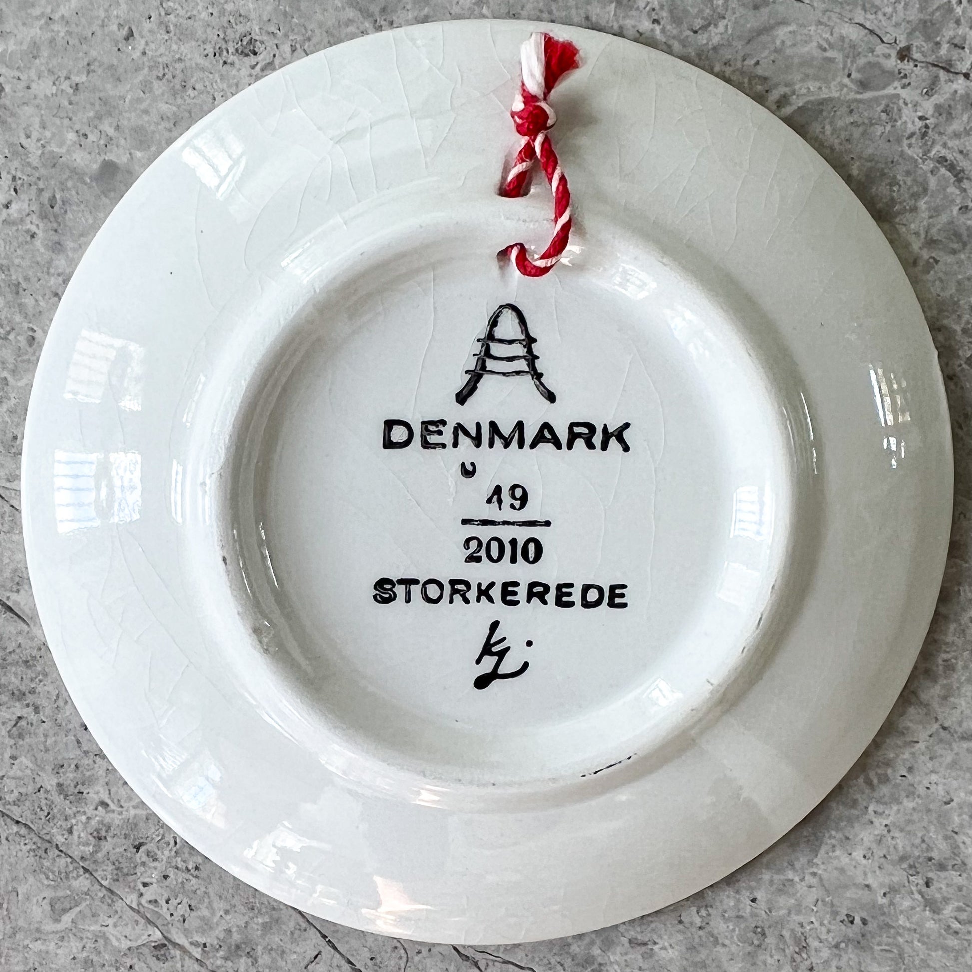 Vintage Denmark Blue Mini Ring Plate - BelleStyle