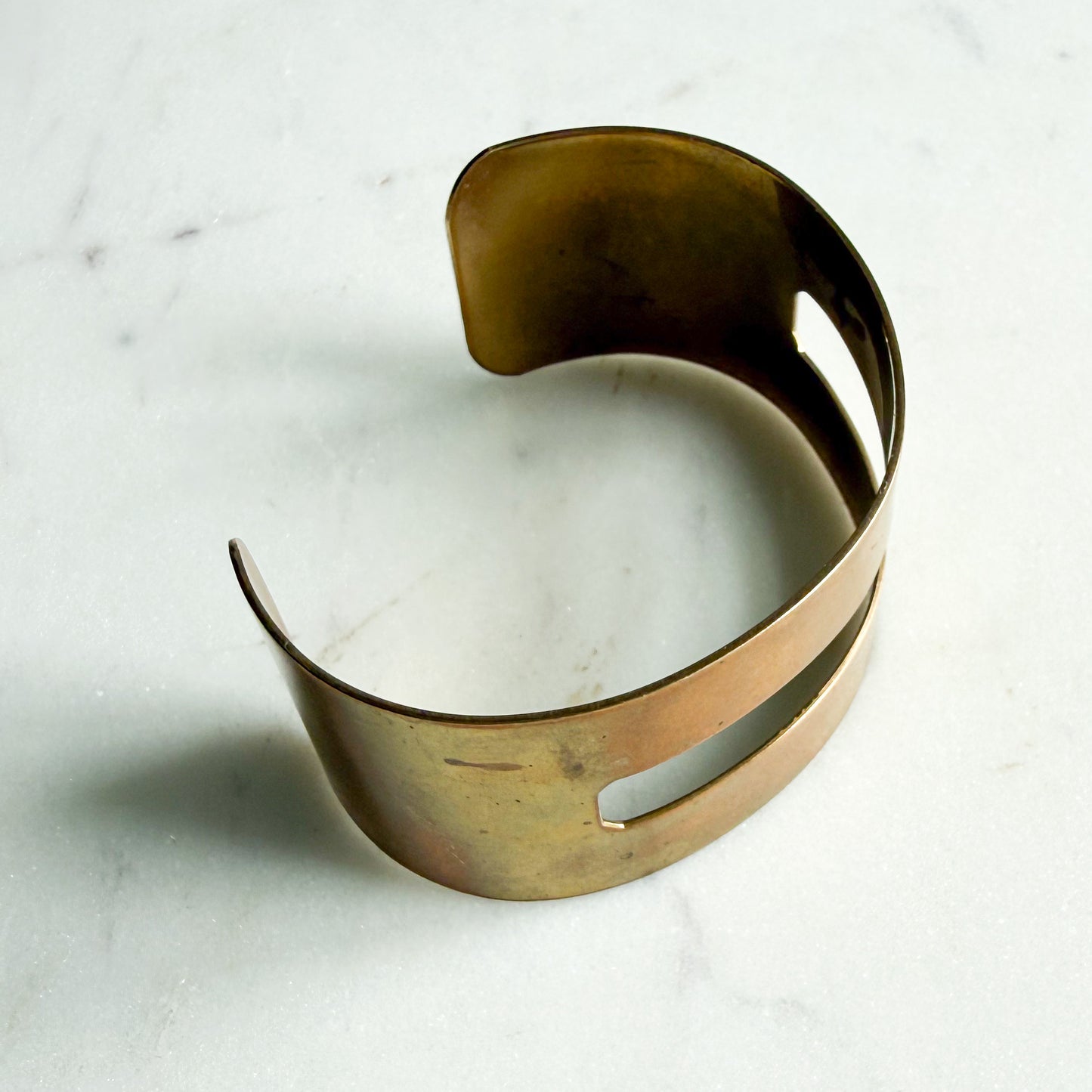 Sunny Brass Open Cuff Bangle