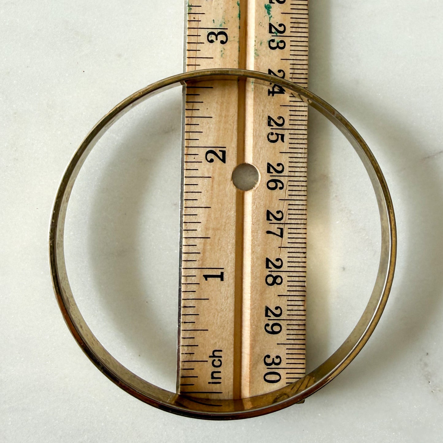 Beth Vintage Brass Bangle Bracelet