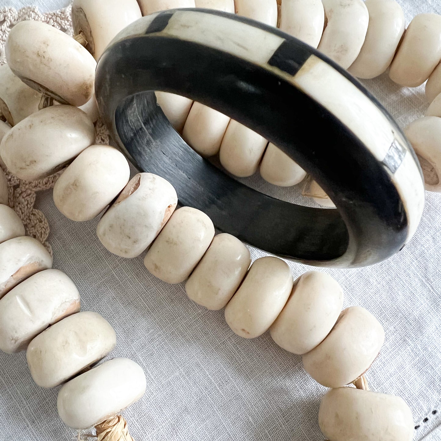 St. Cloud Vintage Rosewood Bone Inlay Bracelet