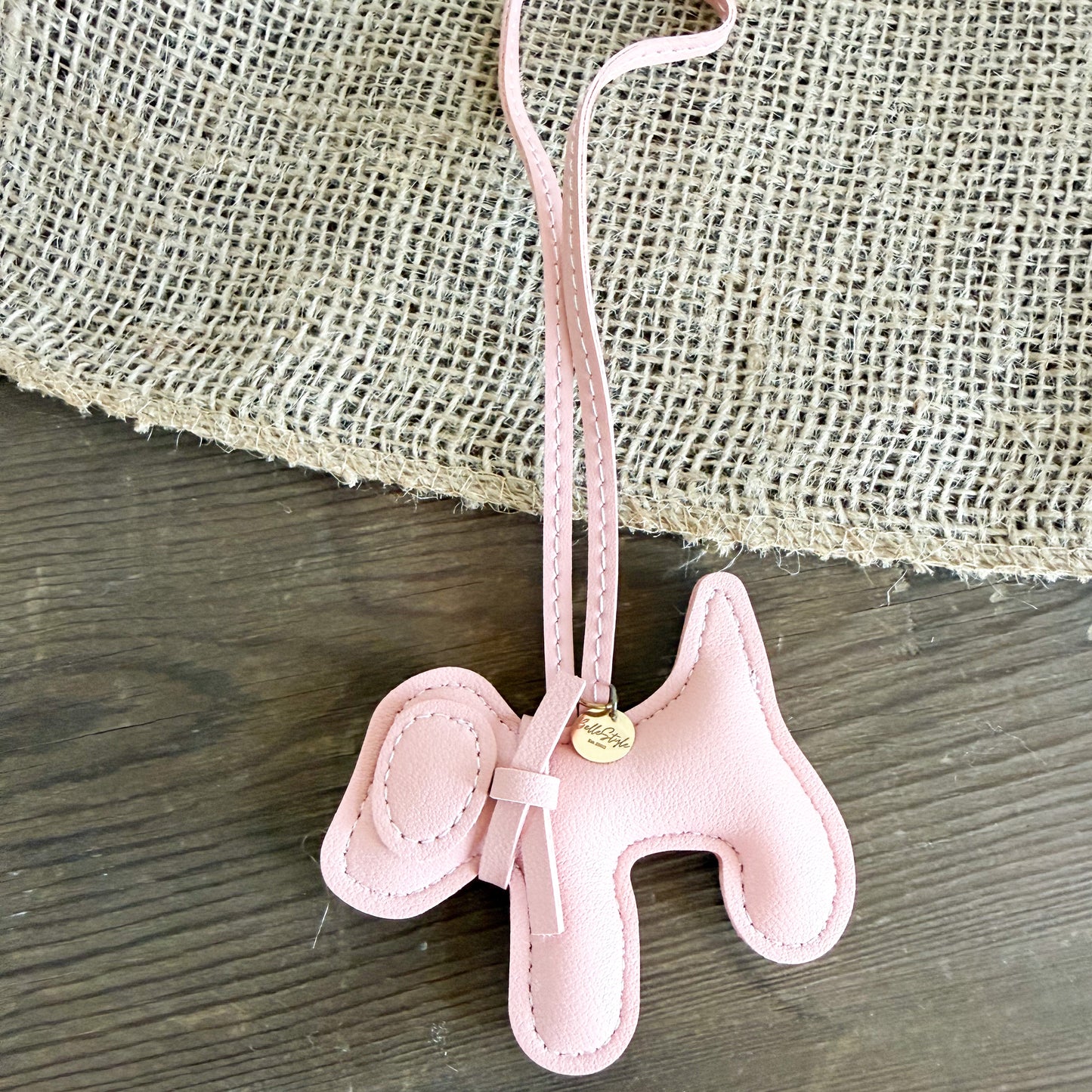 Poppy Faux Leather Dog Bag Charm - BelleStyle