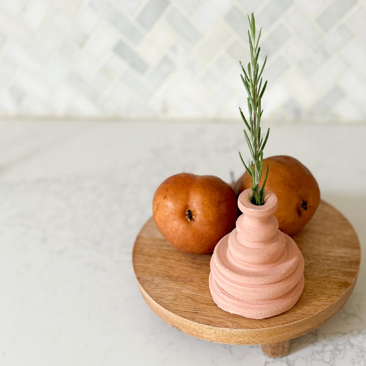 Terra Cotta Artisan Handmade Stem Vase