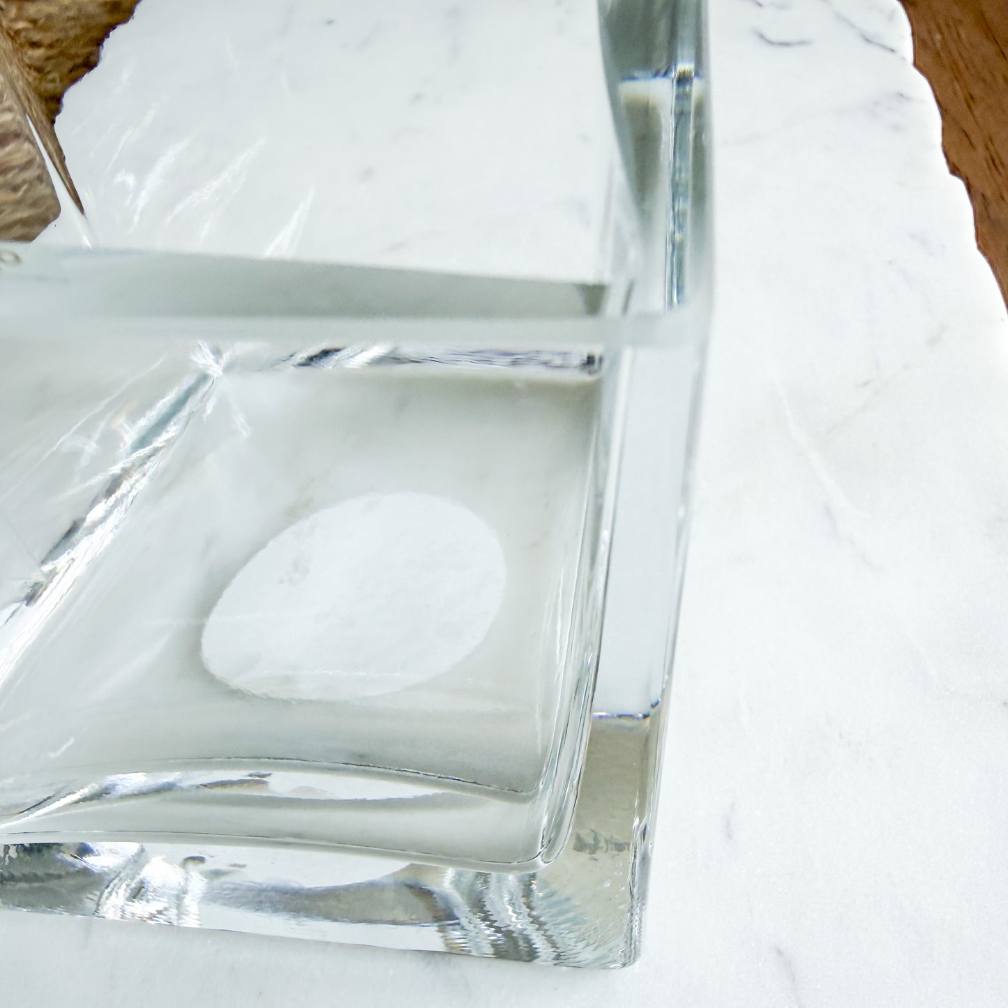 Krosno Poland Square Crystal Vintage Vase