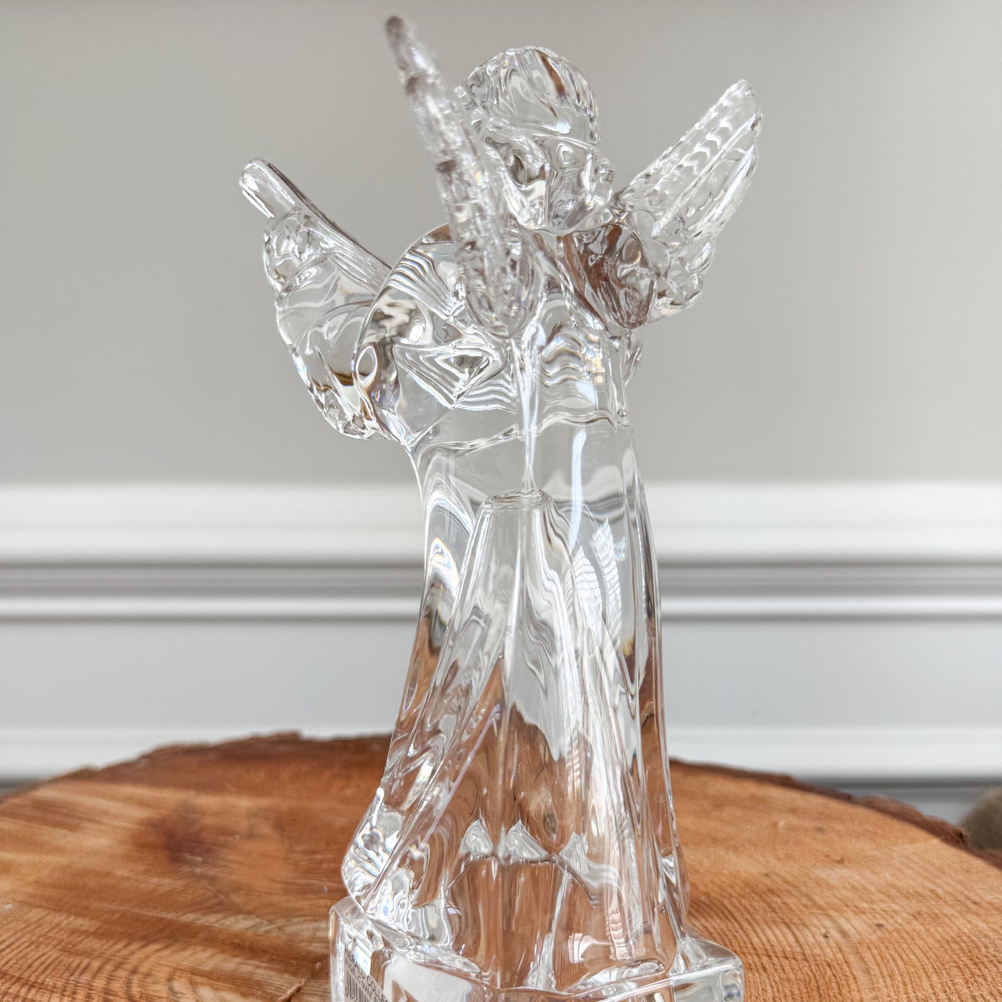 Herald Angel Vintage Mikasa Crystal Figurine - BelleStyle