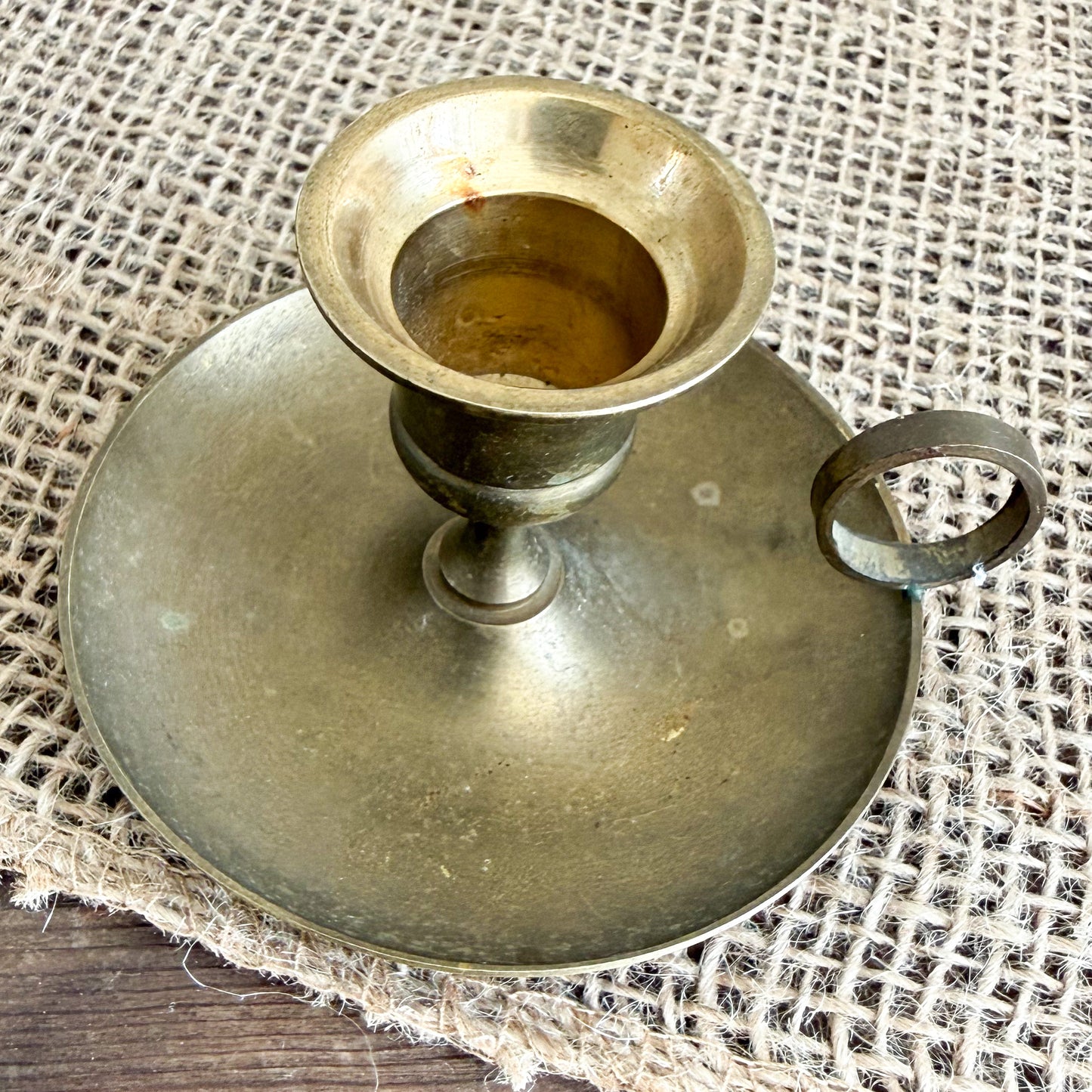 Cinderella Vintage Brass Candle Holder with Candlestick