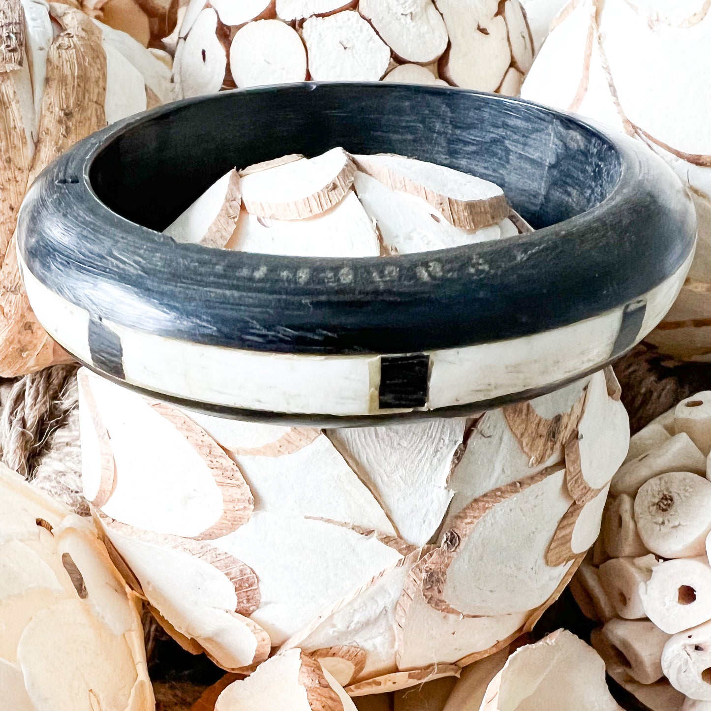 St. Cloud Vintage Rosewood Bone Inlay Bracelet