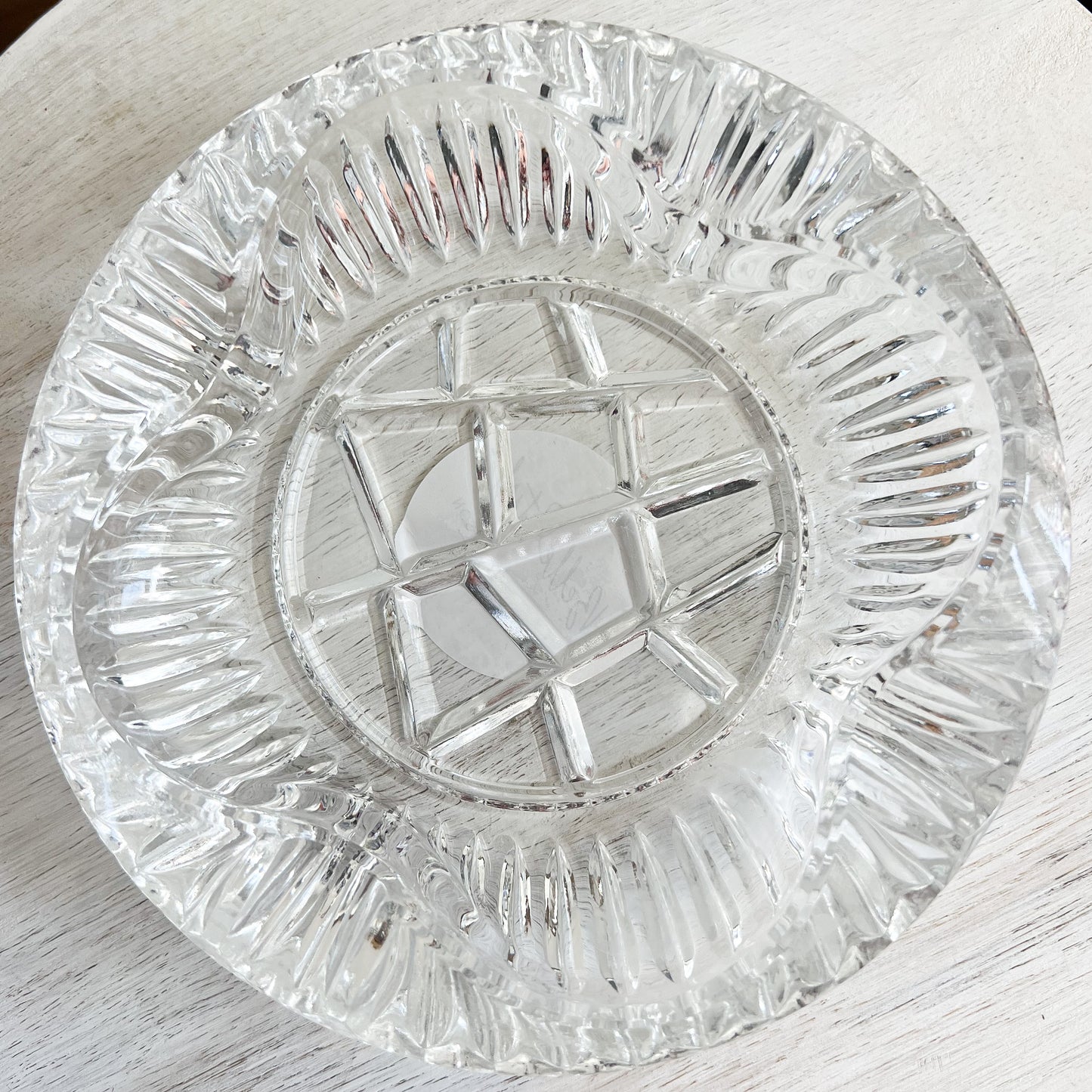 Jigsaw Vintage Ashtray Crystal Jewelry Bowl