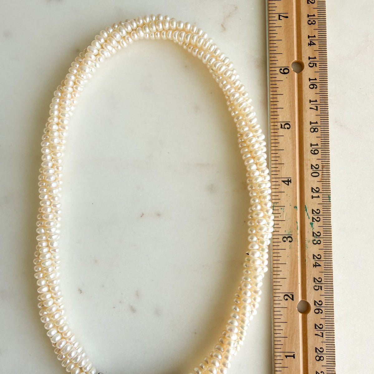 Coco Bali Sterling Silver Freshwater Pearl Vintage Choker Necklace