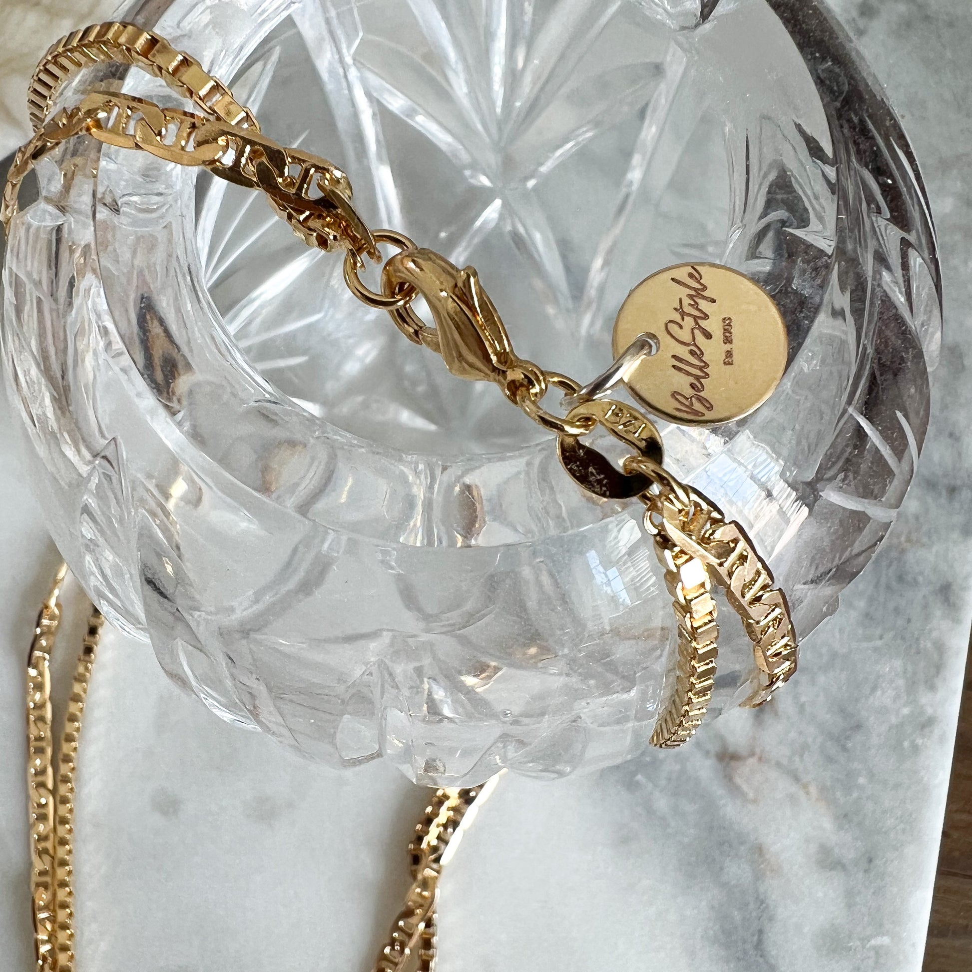 Flynn Park Double Chain Gold Necklace - BelleStyle