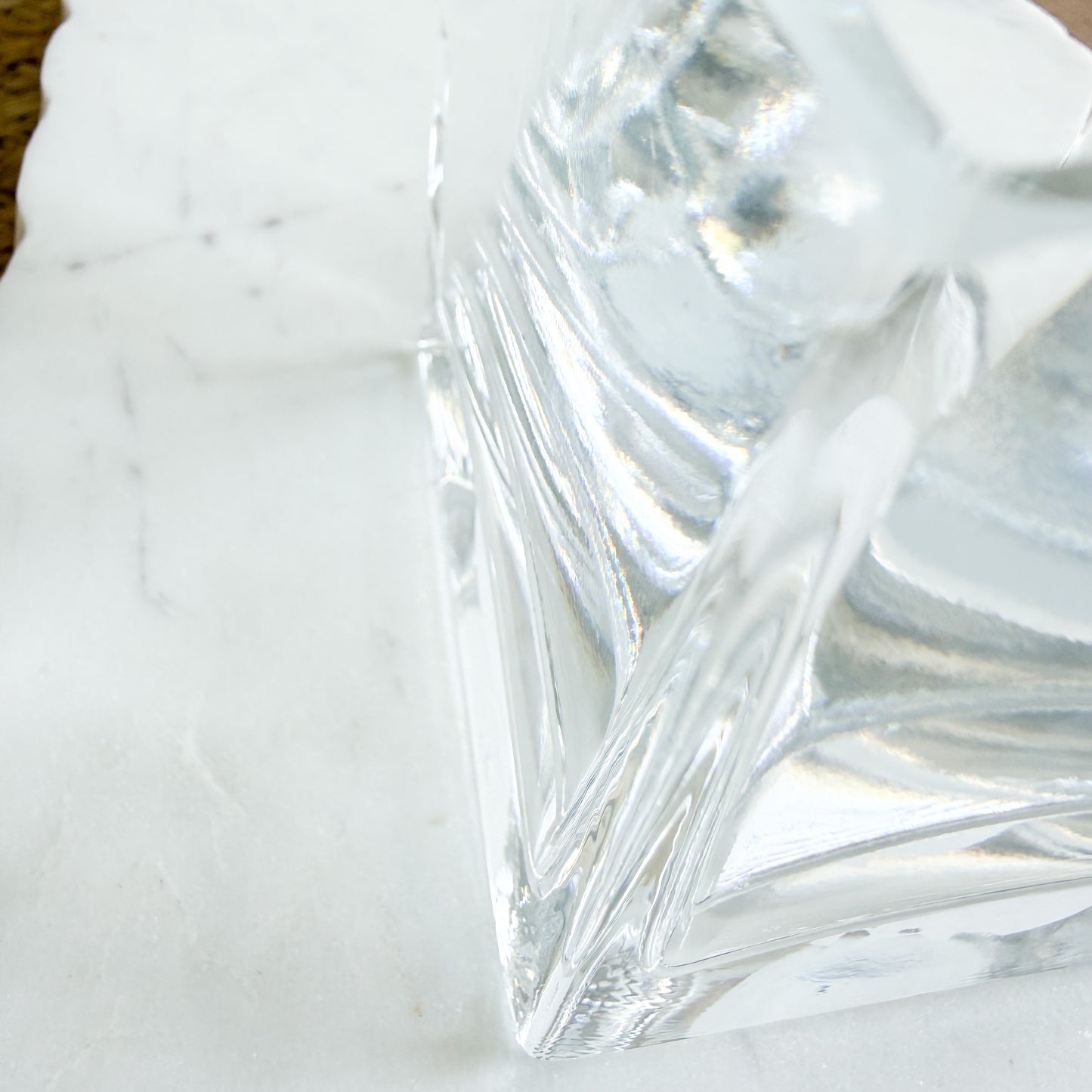 Krosno Poland Square Crystal Vintage Vase