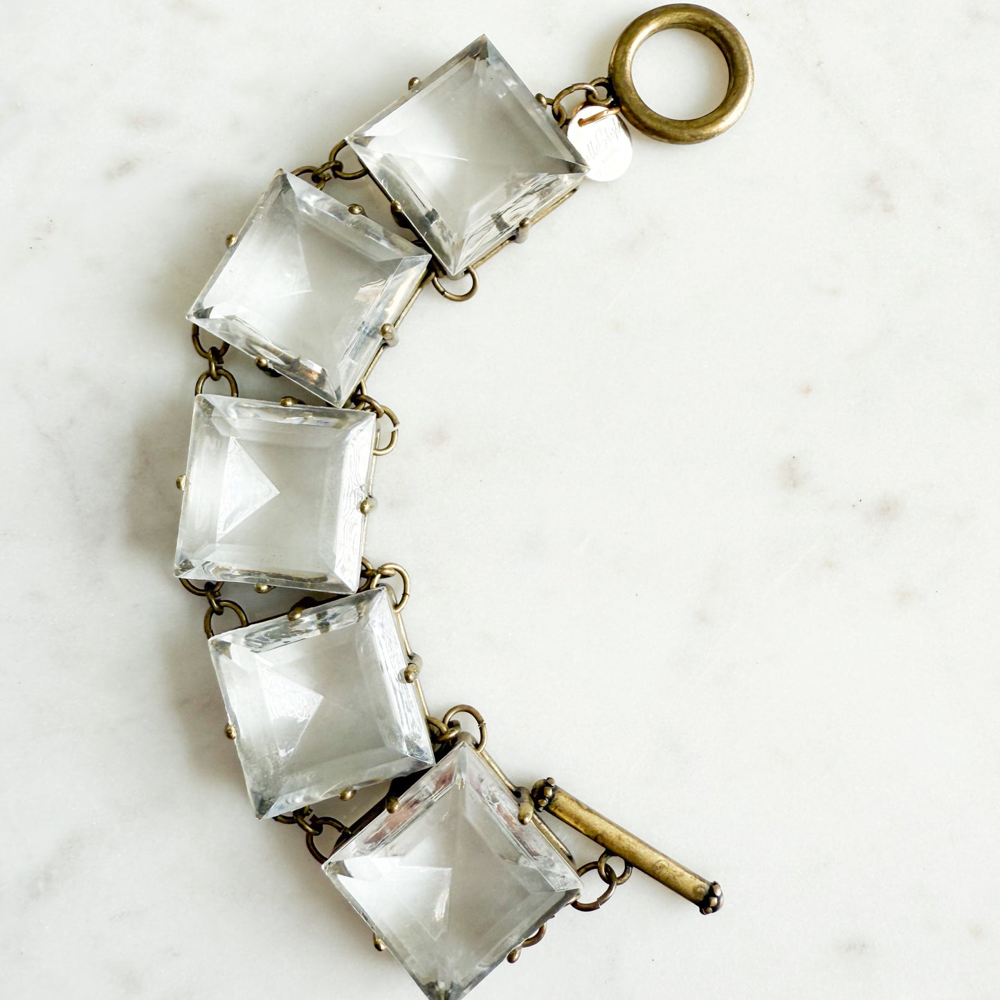 Dede Archive Antique Square Crystal Bracelet