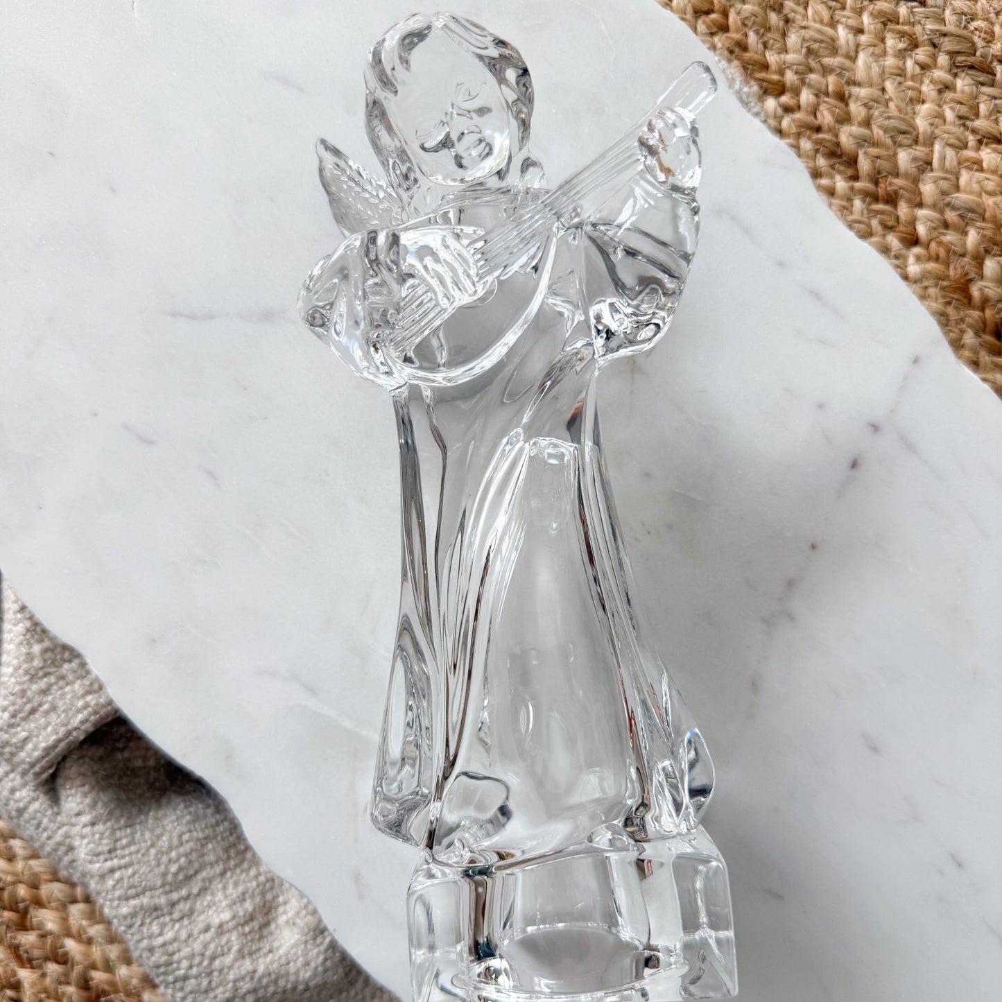 Herald Angel Vintage Mikasa Crystal Figurine - BelleStyle