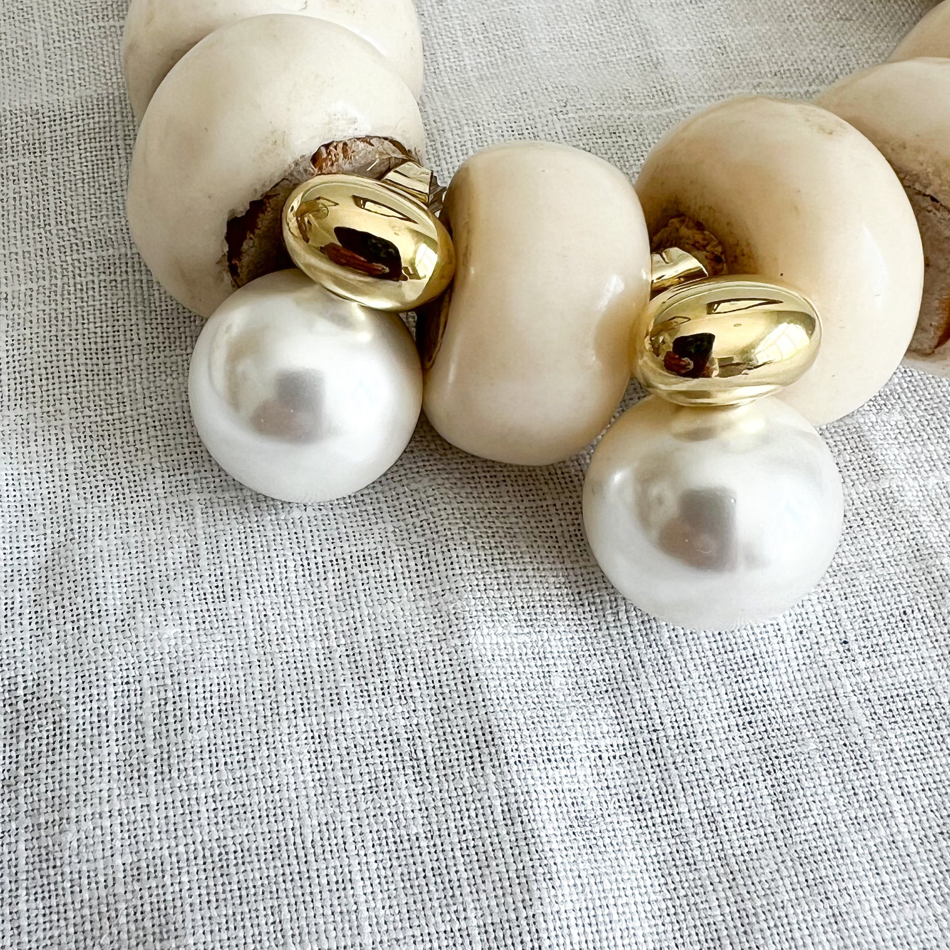 Bubble Faux Pearl Post Earrings