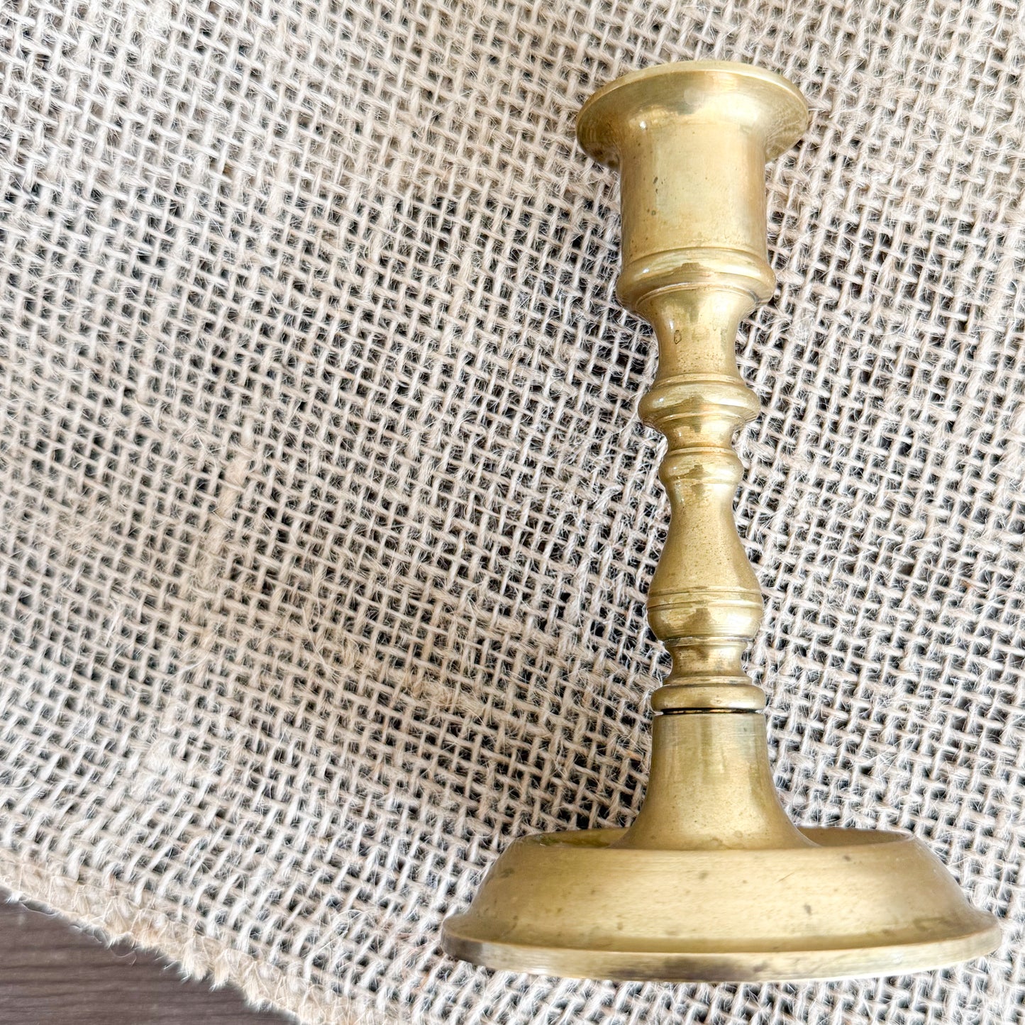 Lighthouse Vintage Brass Candle Holder with Candle