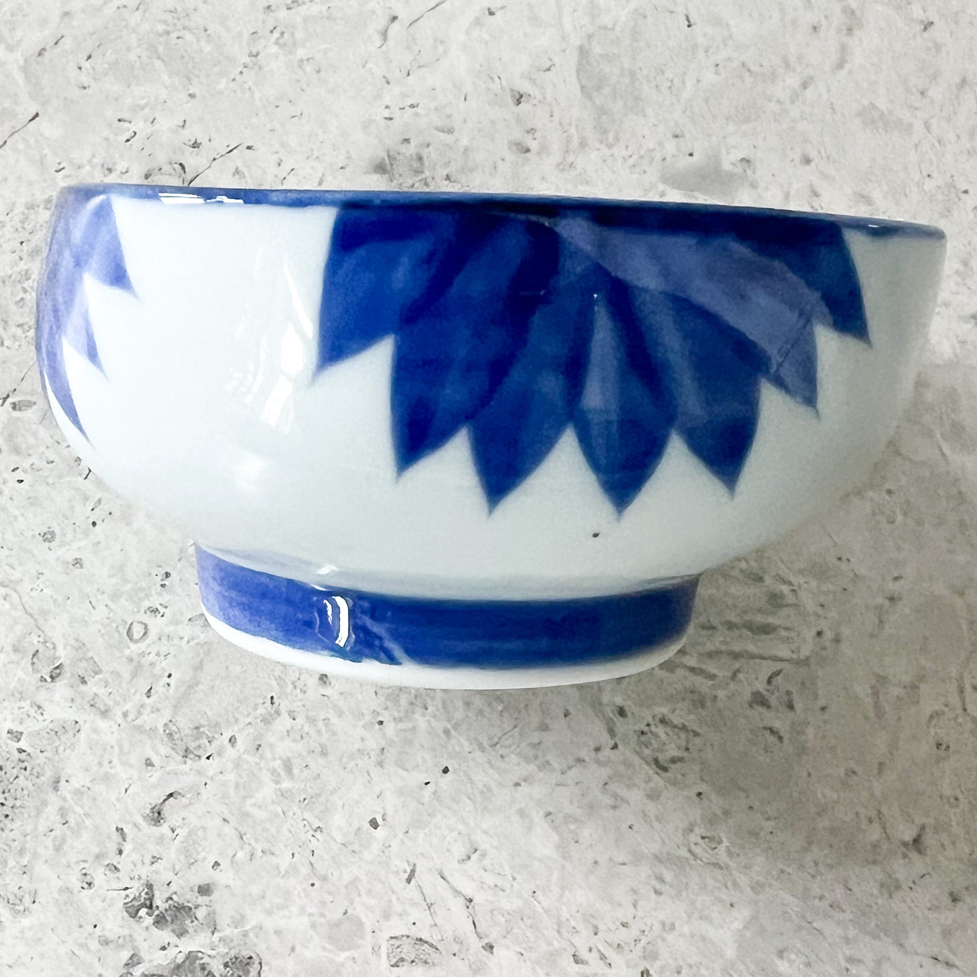 Vintage Hand painted Blue and White Jewelry Bowl